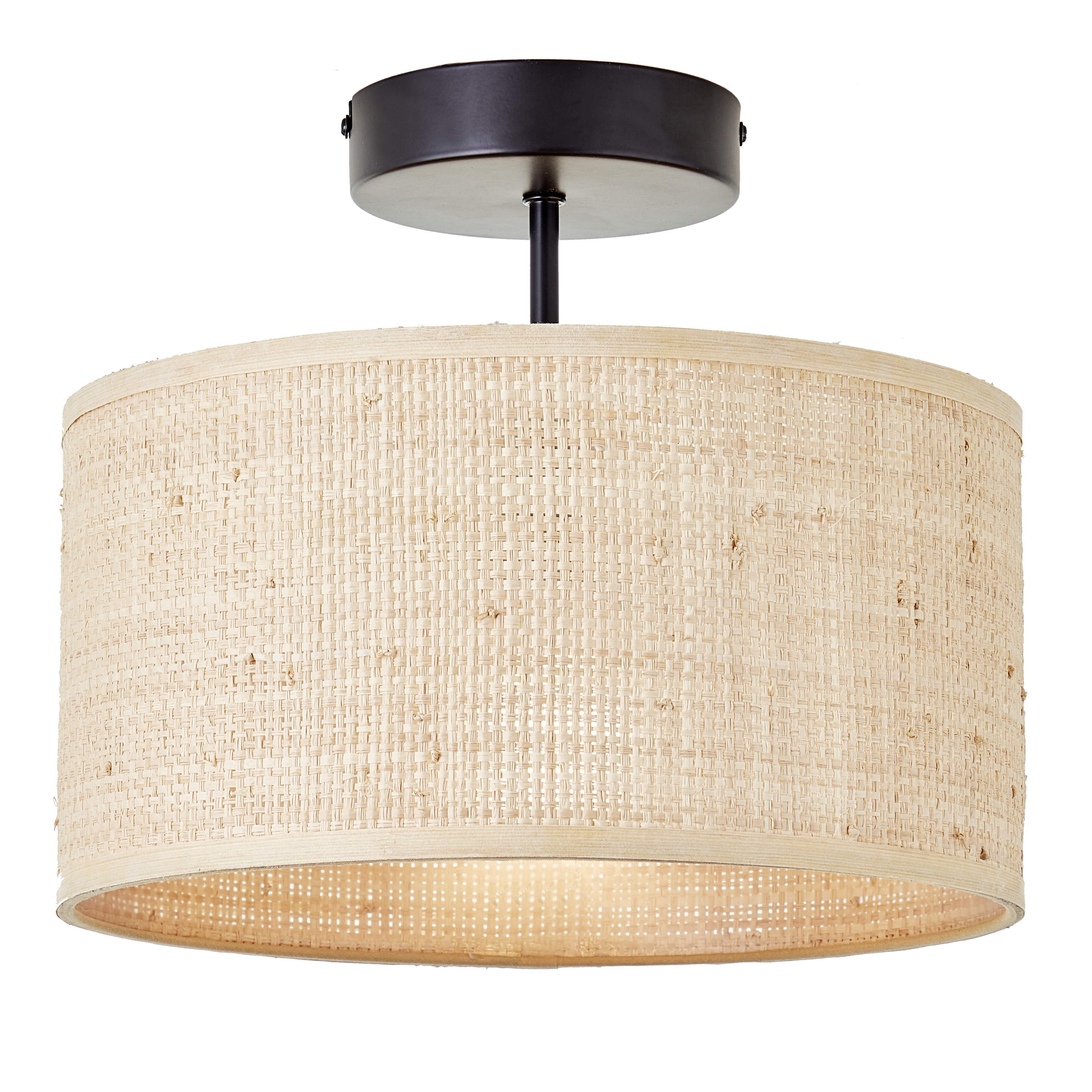 Plafoniera natura Carvi Ø 30 cm nero IP20, 1XE27 INSPIRE - 2