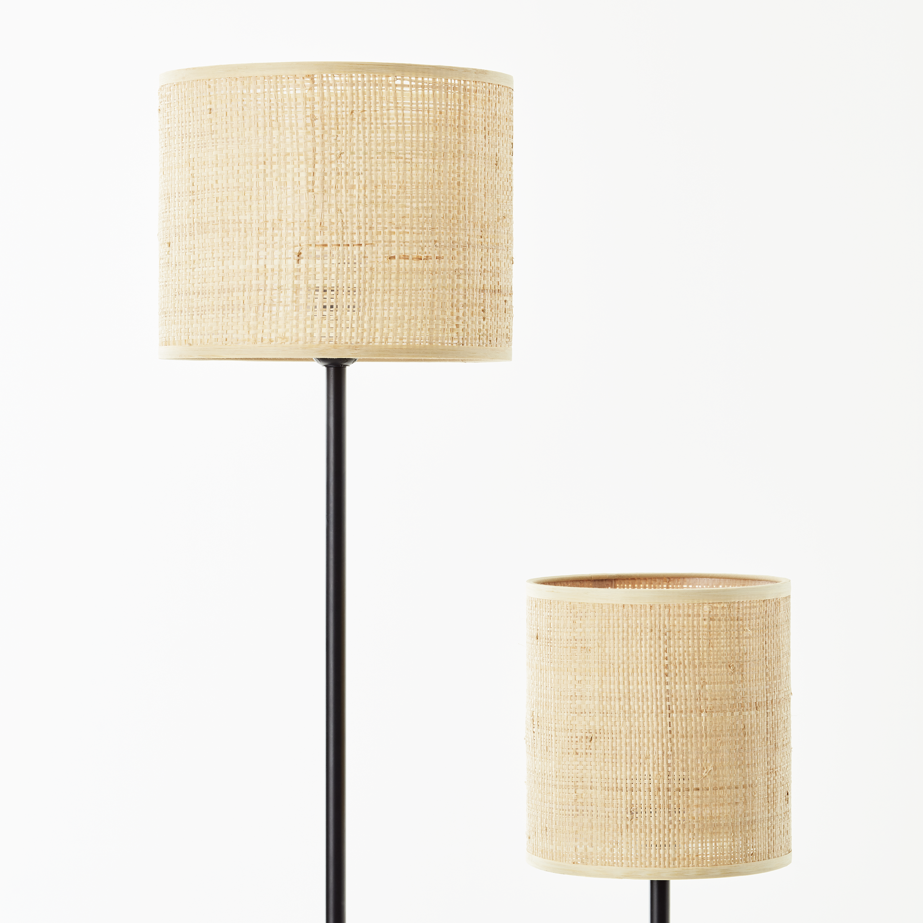 Lampa podłogowa Carvi czarny raffia 2 x E27 Inspire - 16