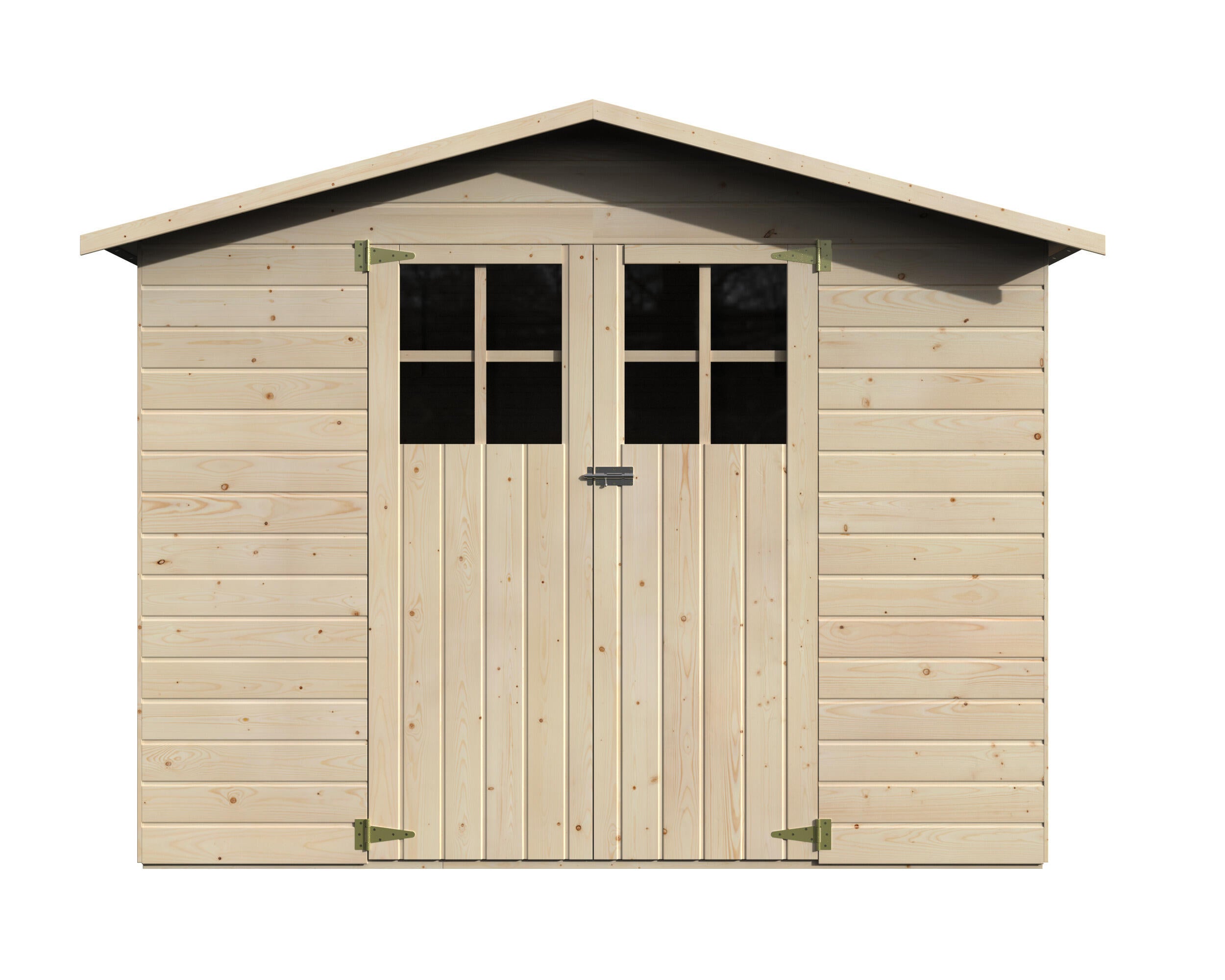 Caseta de madera LODUM de 262x200x202 cm y 4.41 m2 con 12 mm espesor y doble puerta abatible DECOR ET JARDIN - 2