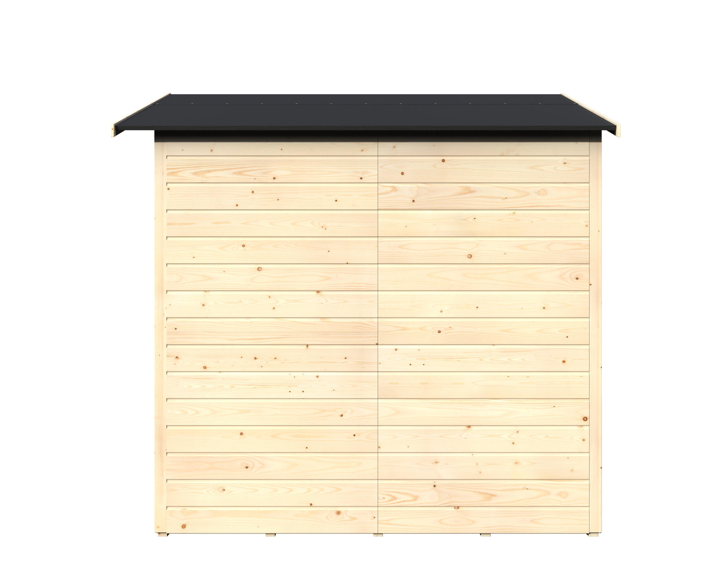 Caseta de madera LODUM de 262x200x202 cm y 4.41 m2 con 12 mm espesor y doble puerta abatible DECOR ET JARDIN - 3