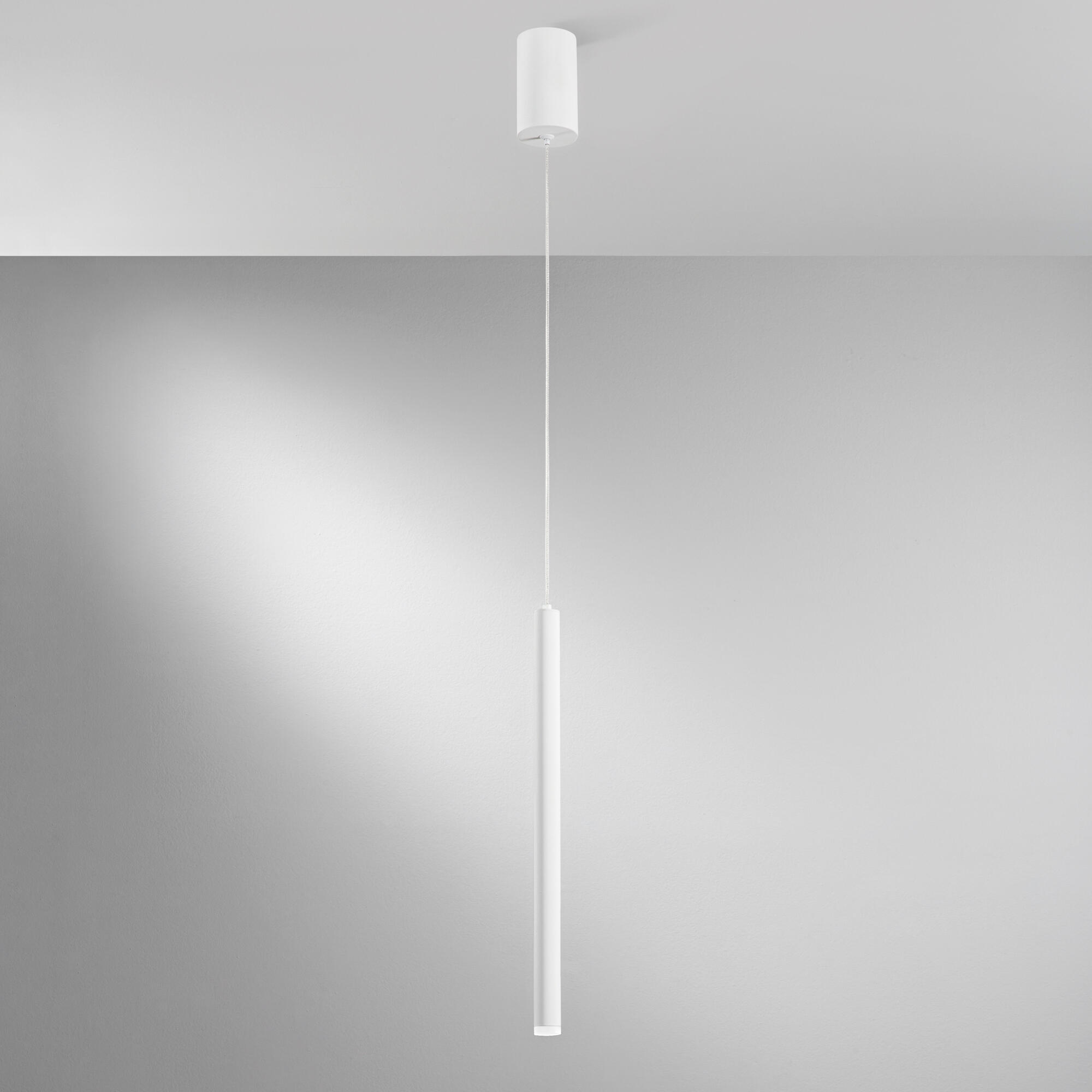 Lampadario LED moderno Pype bianco Ø2.5cm, luce con 3 temperature di colore, LUCE AMBIENTE DESIGN - 2