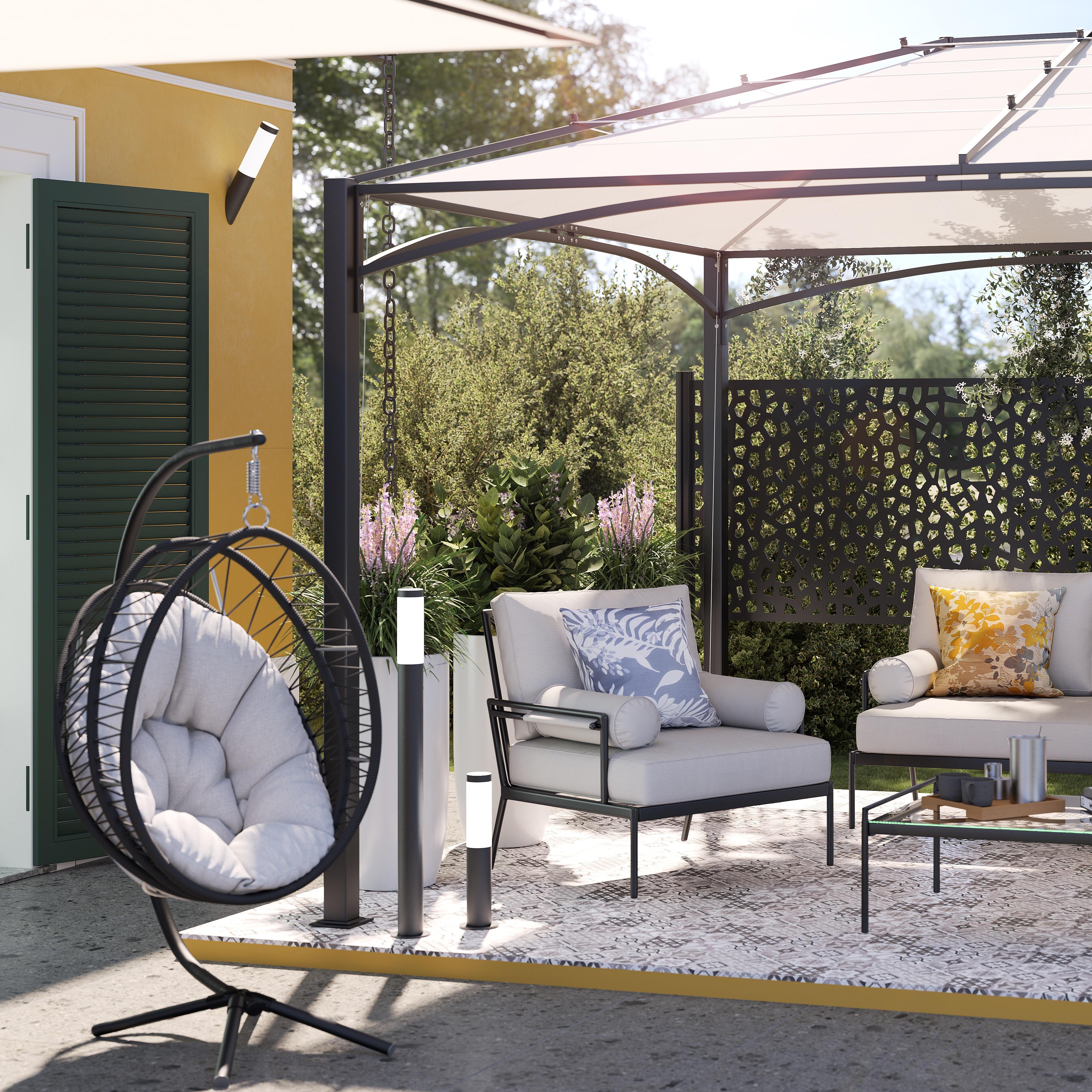 Lampione da giardino, Travis H 45 cm, nero, IP44 INSPIRE - 6