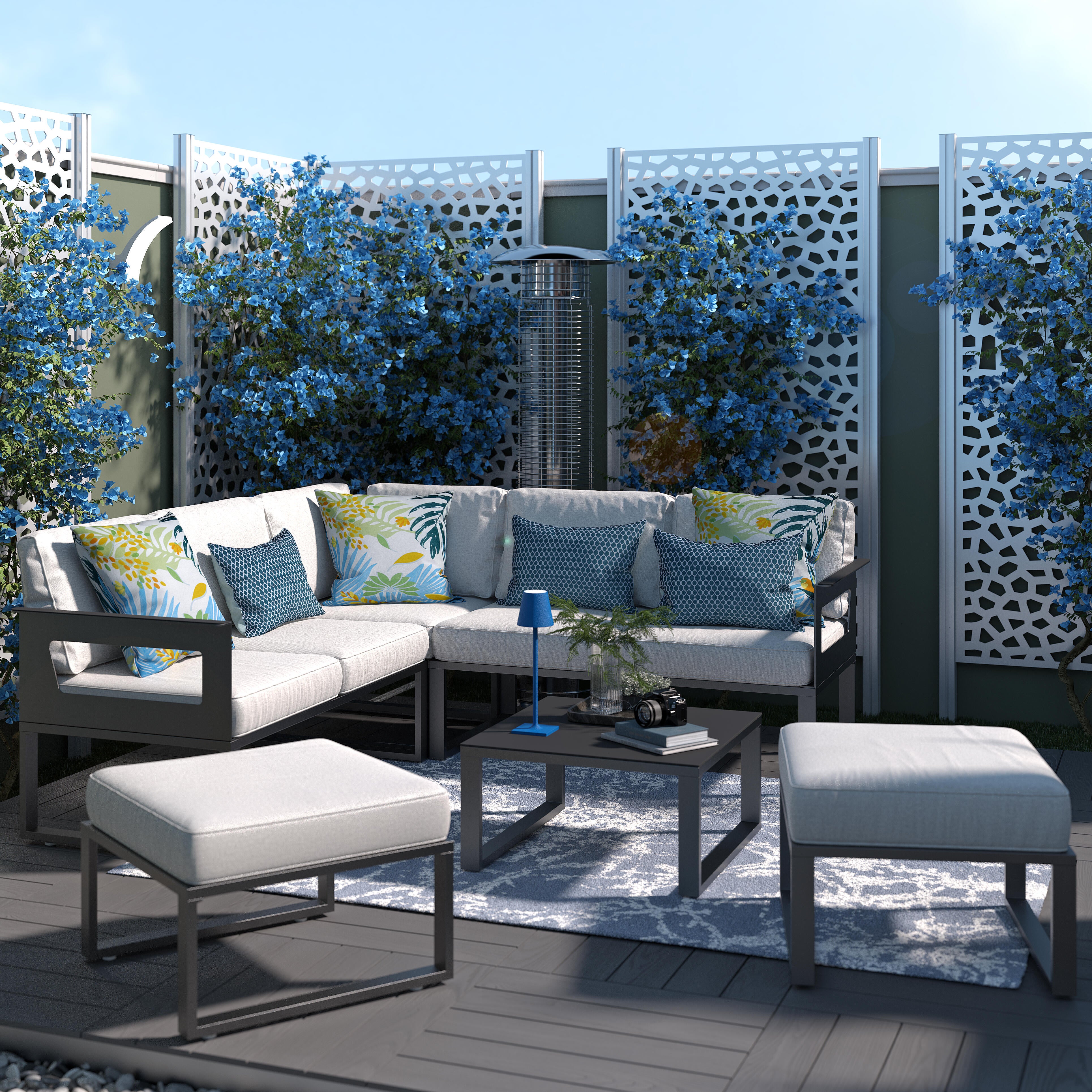 Applique LED moderno da esterno Lakko bianco IP44, luce bianco naturale 1500 lumen, INSPIRE - 9