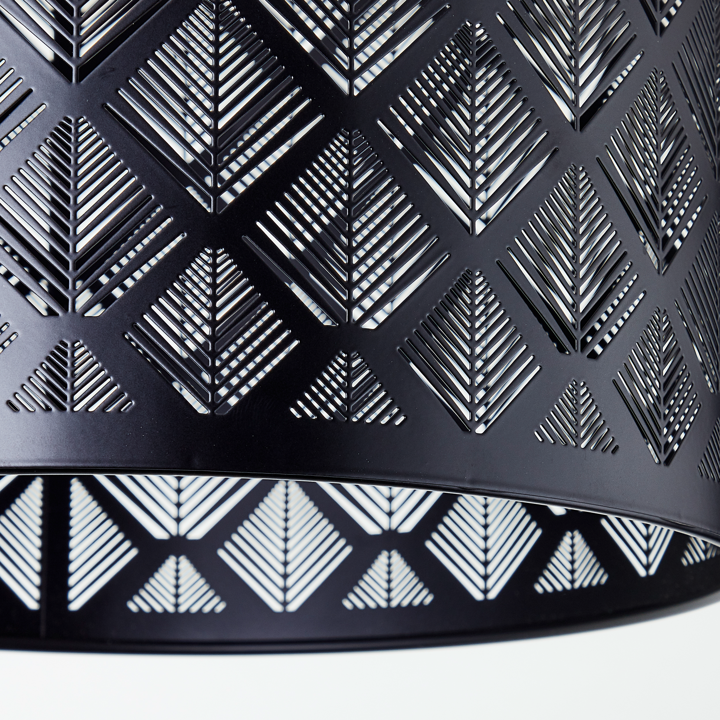 Plafonnier 1 x E27, glamour, métal noir et laiton, Galati, INSPIRE, D.25 cm - 10