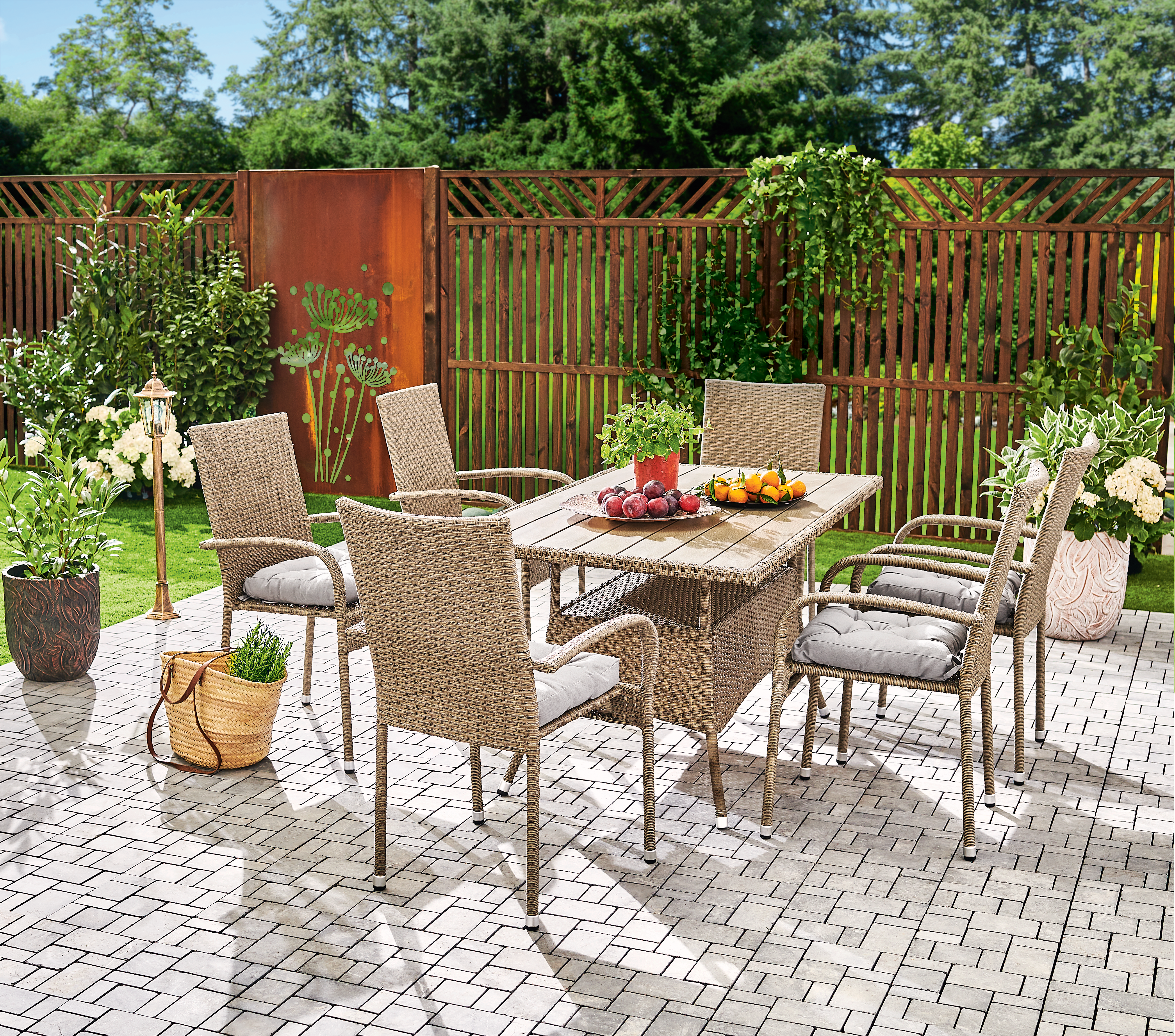 Poduszka na krzesło Luck szare 40 x 40 x 6 cm Inspire - 9