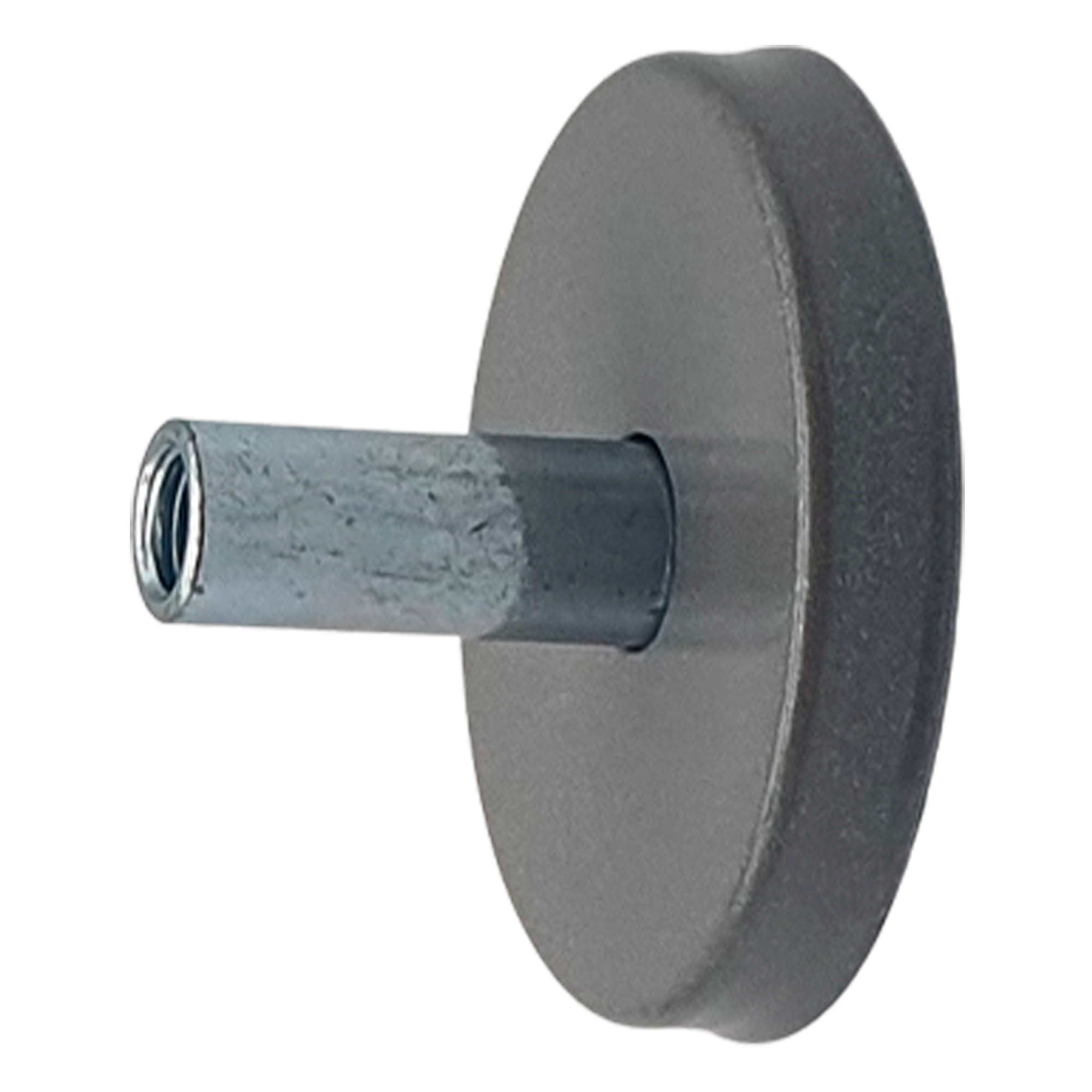 Base soporte riel redondo c/plata