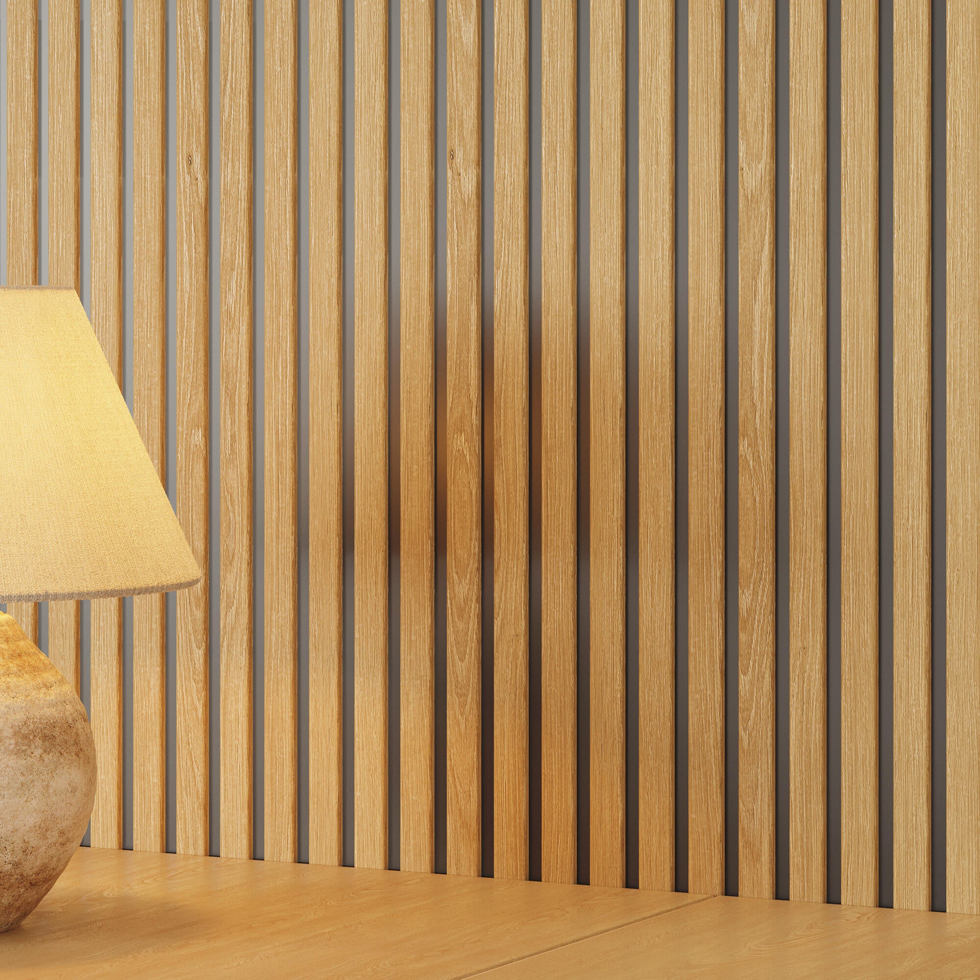 Painel ripado em madeira 260x16.7 cm bicolor Novofloor - 4