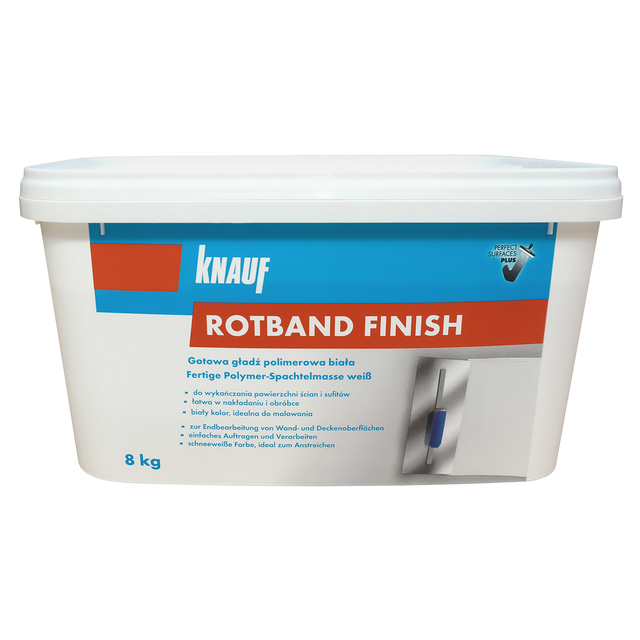 Gotowa gładź biała Rotband Finisz 8 kg
