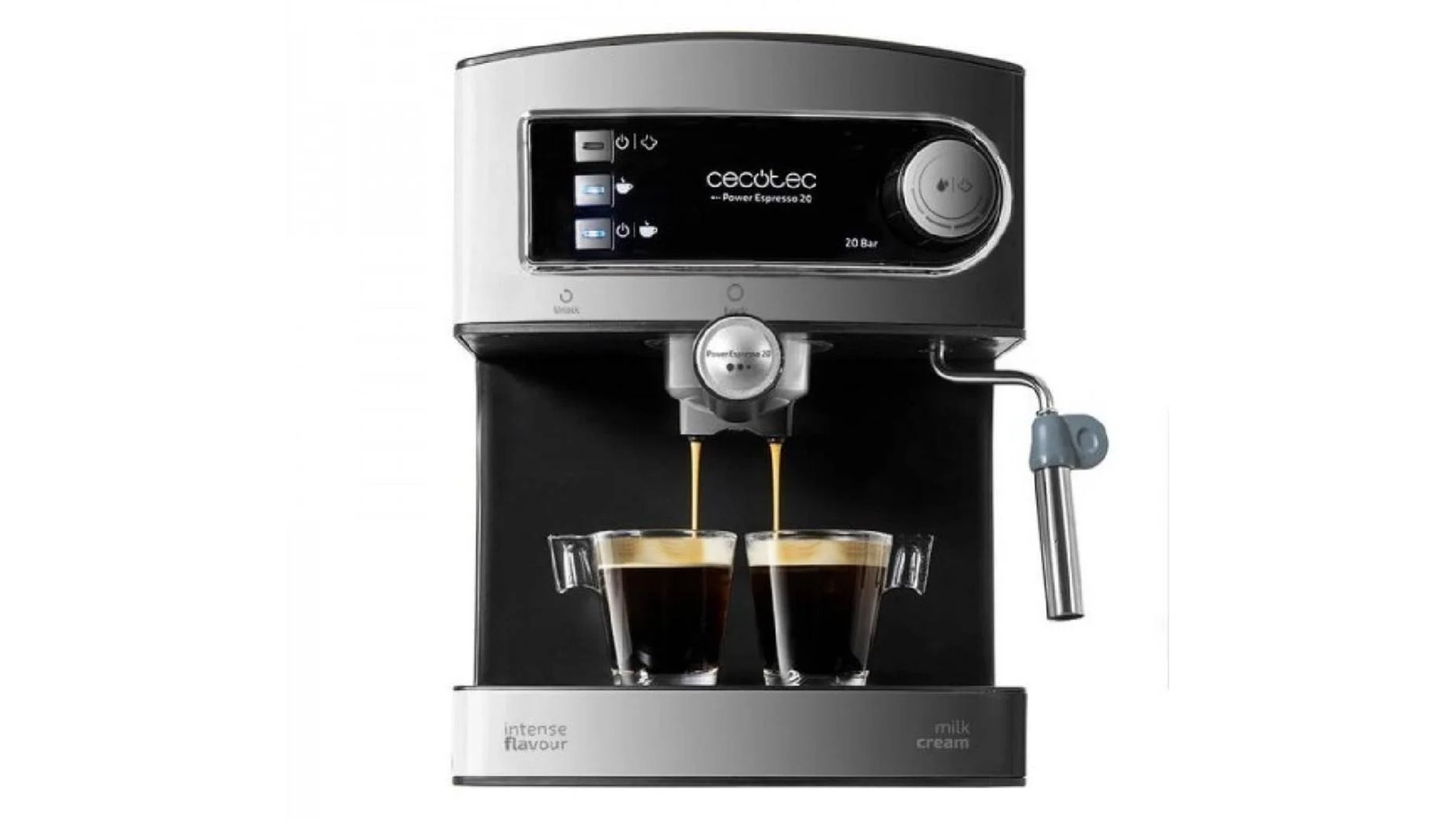 Power Espresso 20 Steel Pro Latte Cafetera semiautomática Cecotec