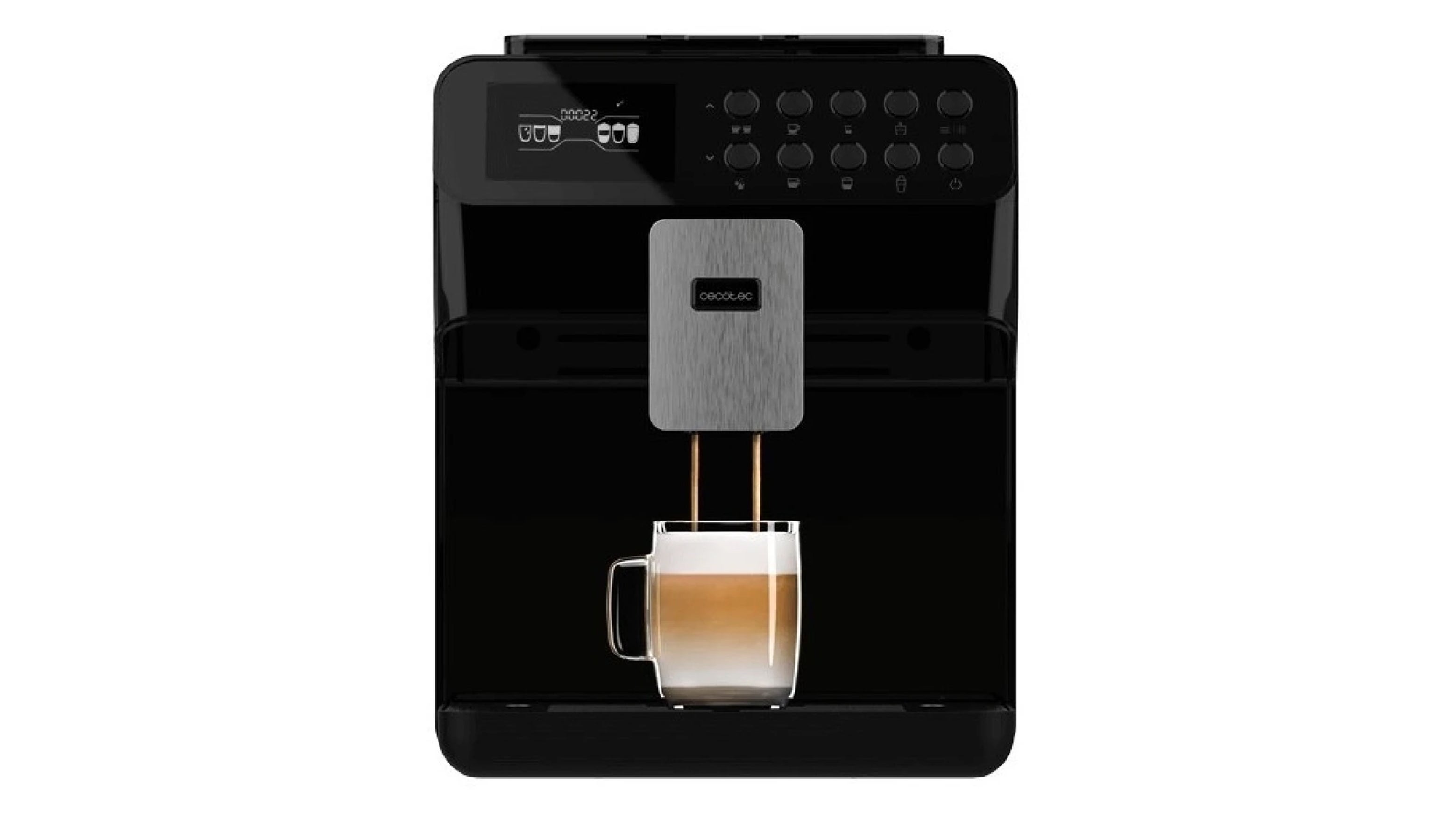 Cecotec Cafetera Espresso Compacta Power Espresso 20 Pecan. 1100W, 20  Bares, Sistema Thermoblock, Vaporizador Orientable, Brazo Portafiltros con  Doble