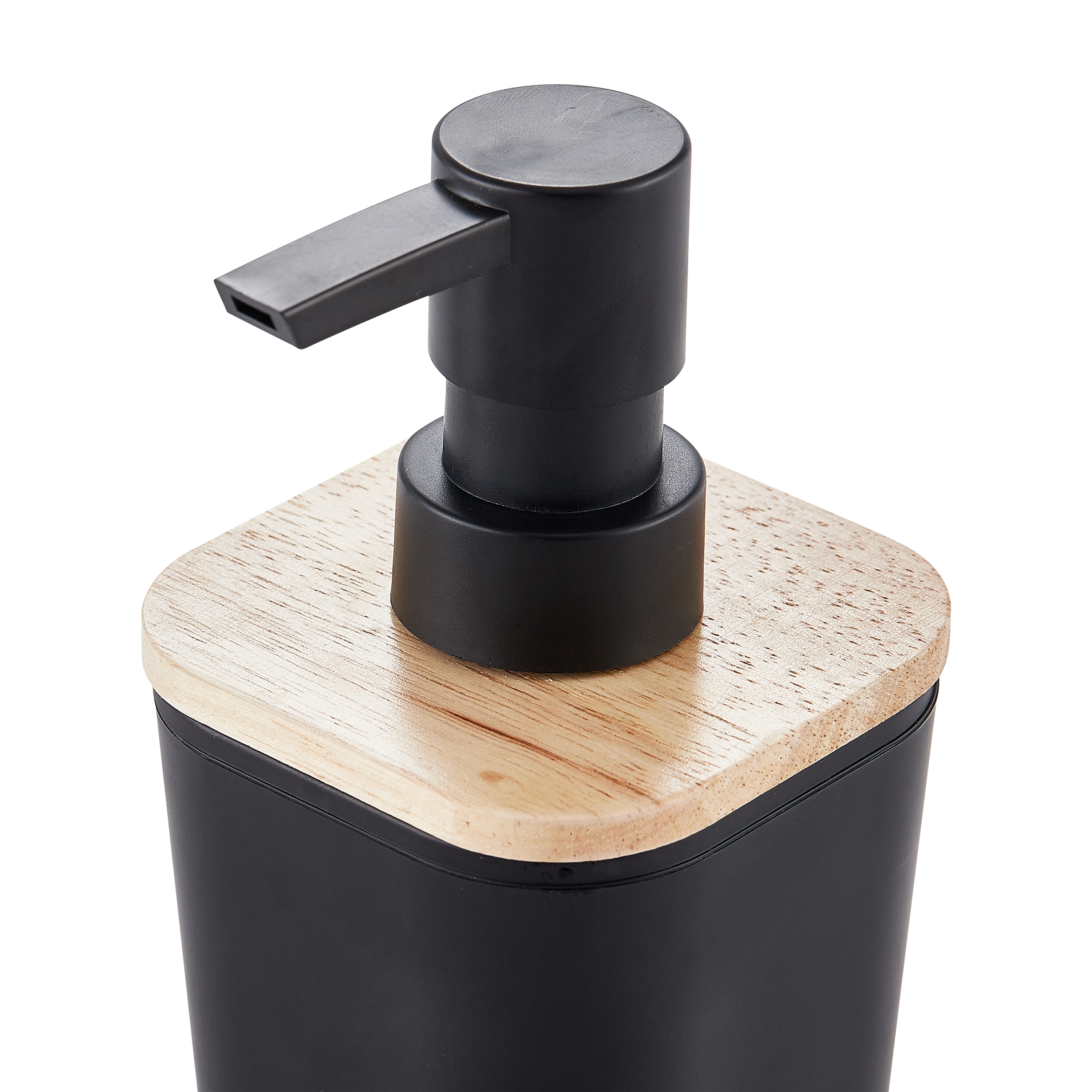 Dispensador de sabão 7,3x16,8x7,3 cm preto Sensea Scandi - 3