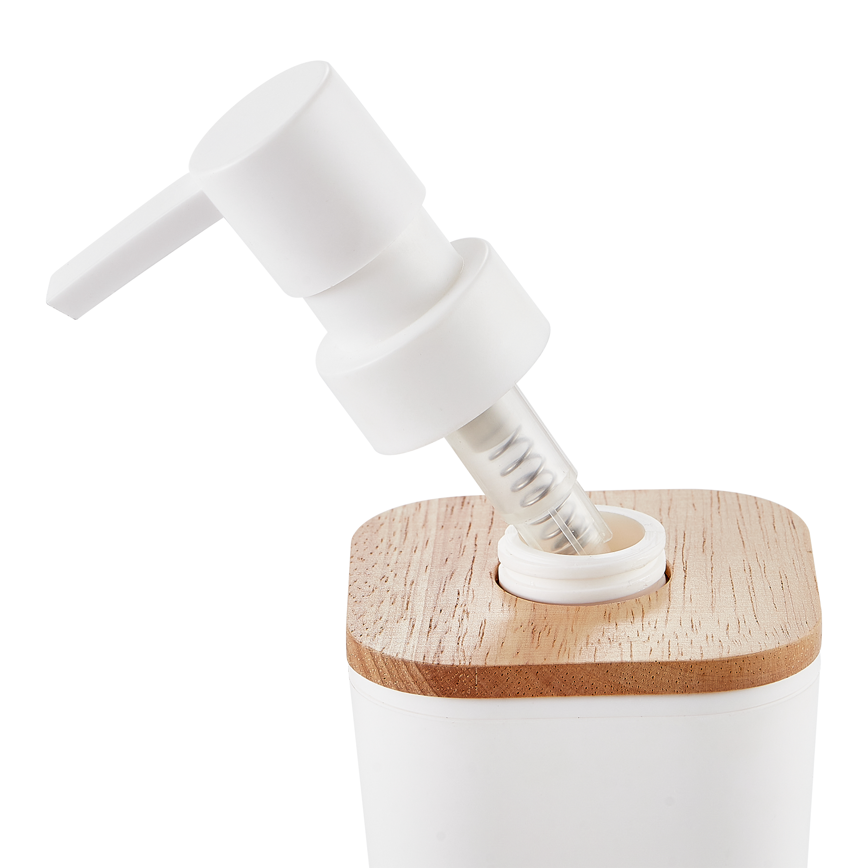 Dispensador de sabão 7,3x16,8x7,3 cm branco Sensea Scandi - 5