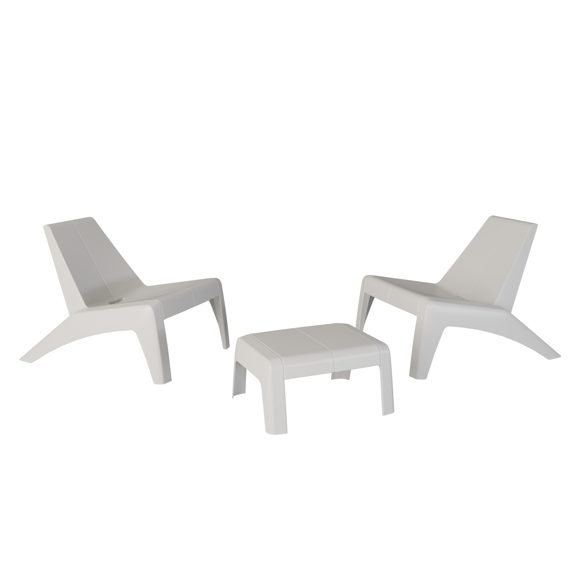 Sillón de jardín NATERIAL Halios de polipropileno blanco - 6