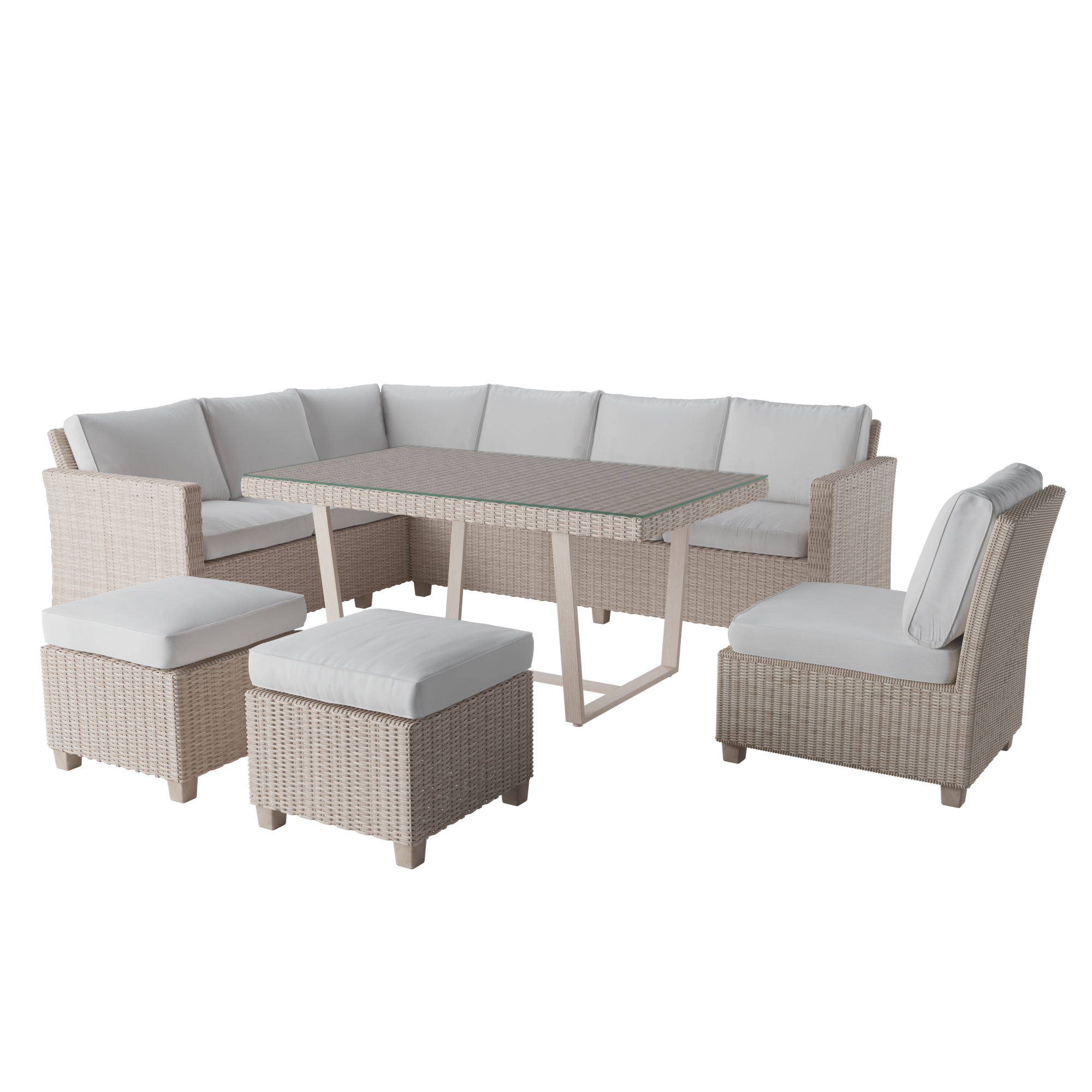 Cadeirão de rattan NATERIAL MEDENA CAFÉ NATURAL - 4