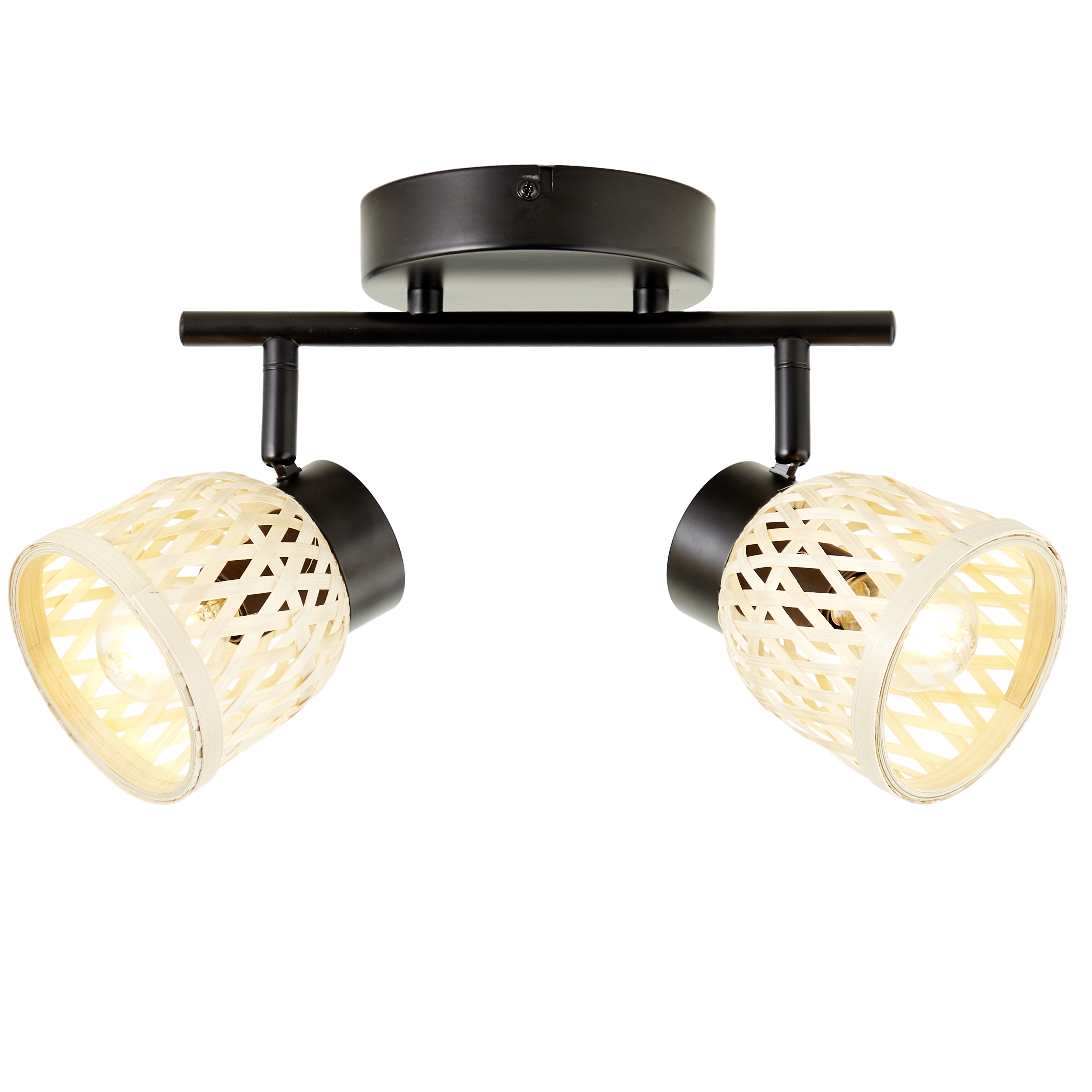 Candeeiro de teto INSPIRE NINON E14 2 LUZES D10.5CM PRETO - 27