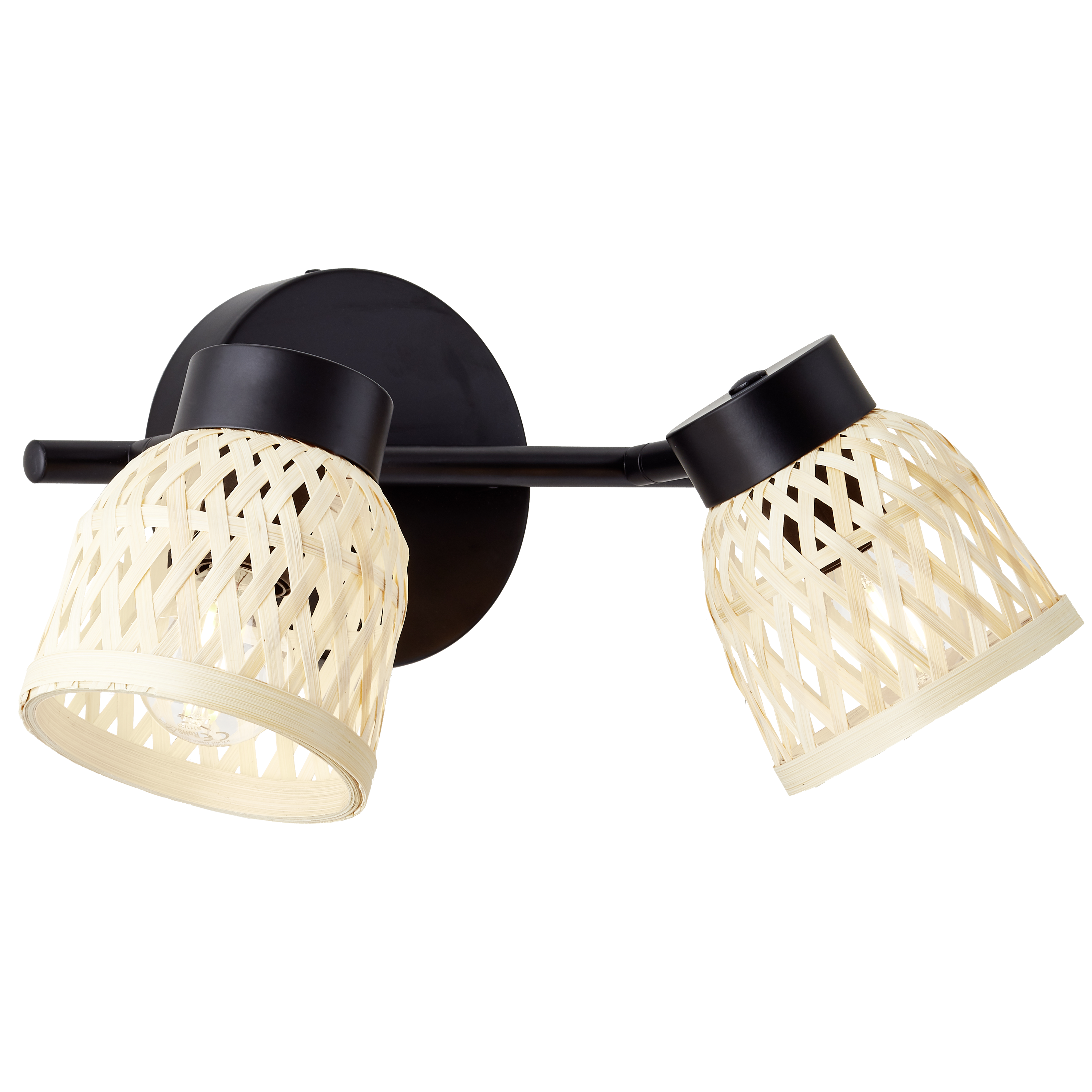 Candeeiro de teto INSPIRE NINON E14 2 LUZES D10.5CM PRETO - 26