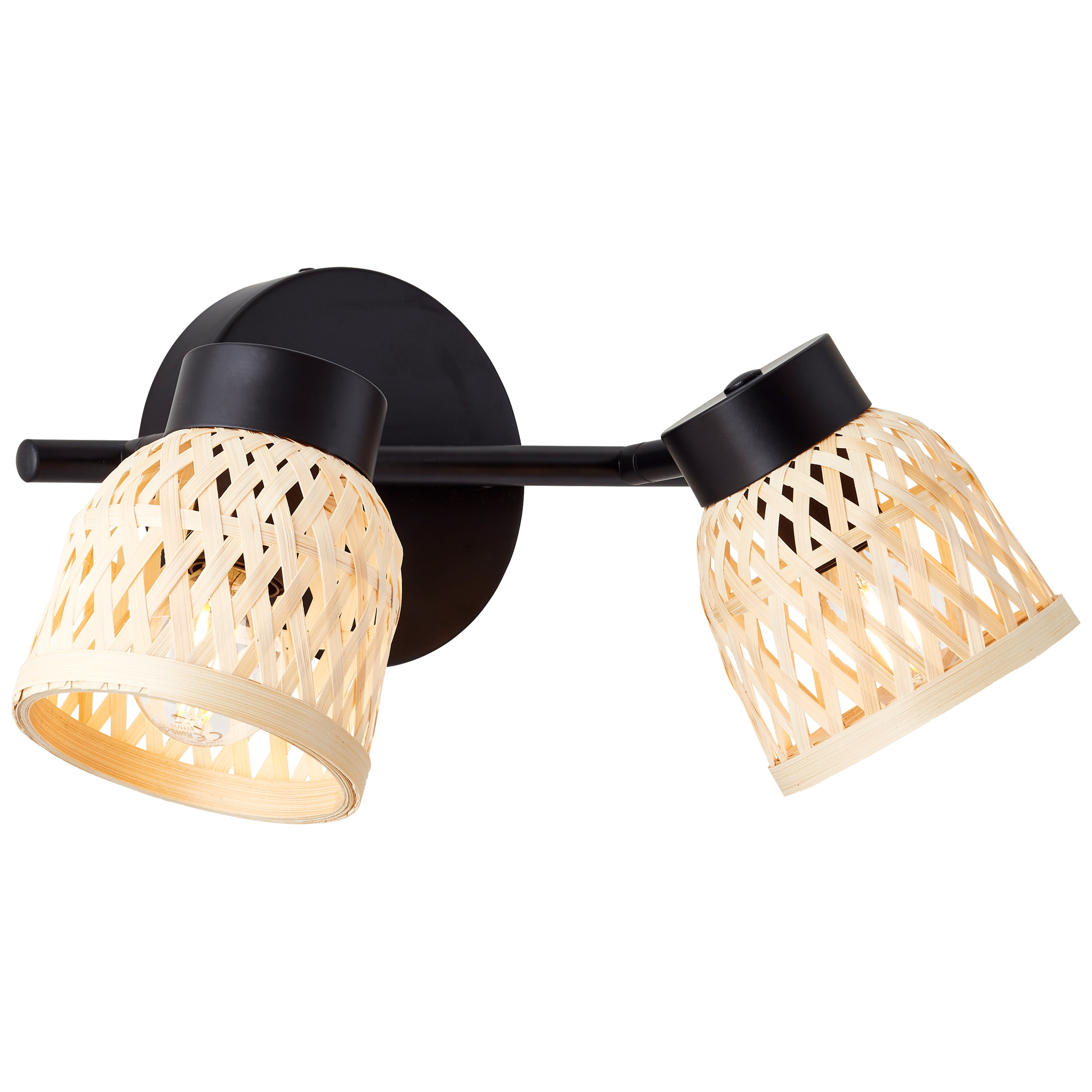 Candeeiro de teto INSPIRE NINON E14 2 LUZES D10.5CM PRETO - 25