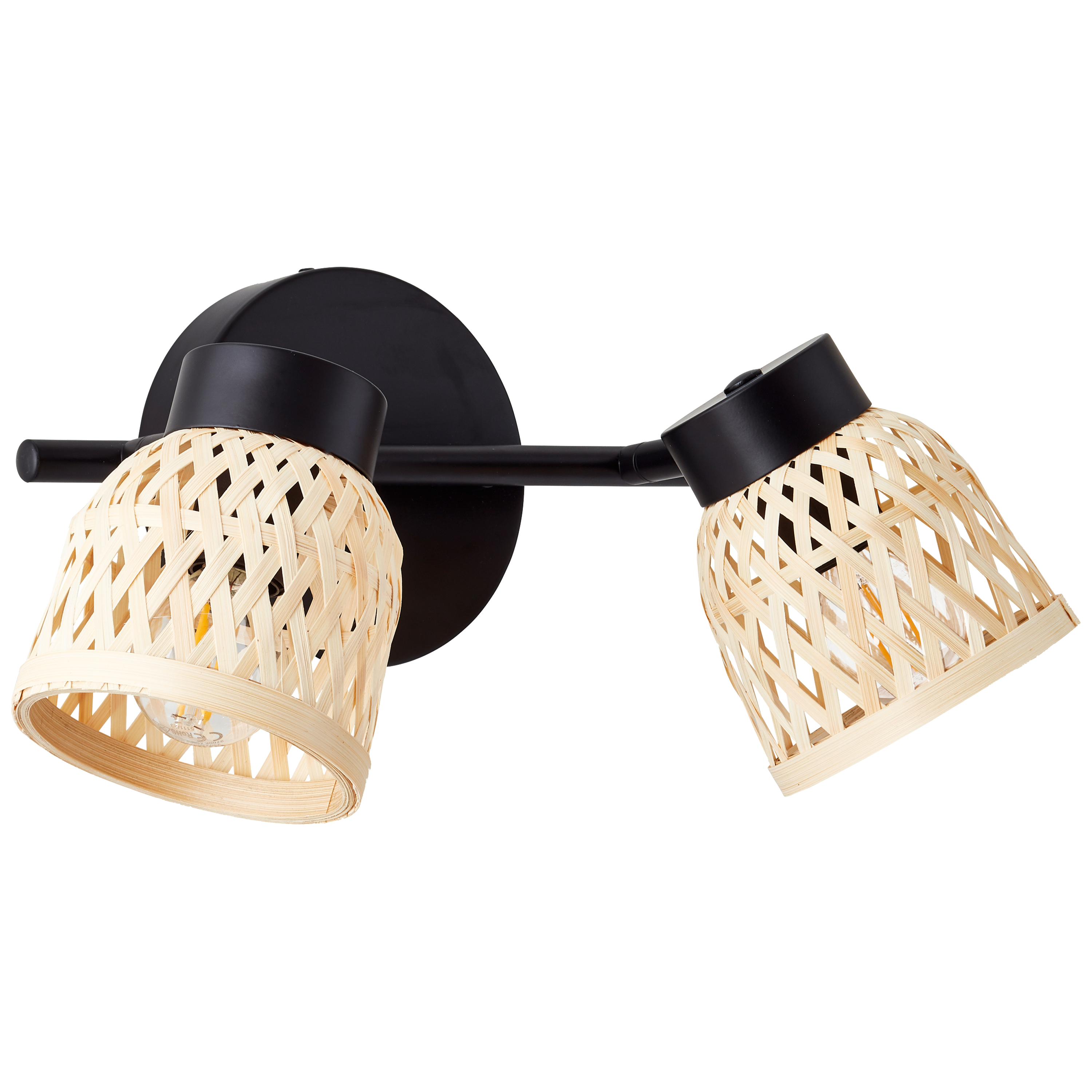 Candeeiro de teto INSPIRE NINON E14 2 LUZES D10.5CM PRETO - 24