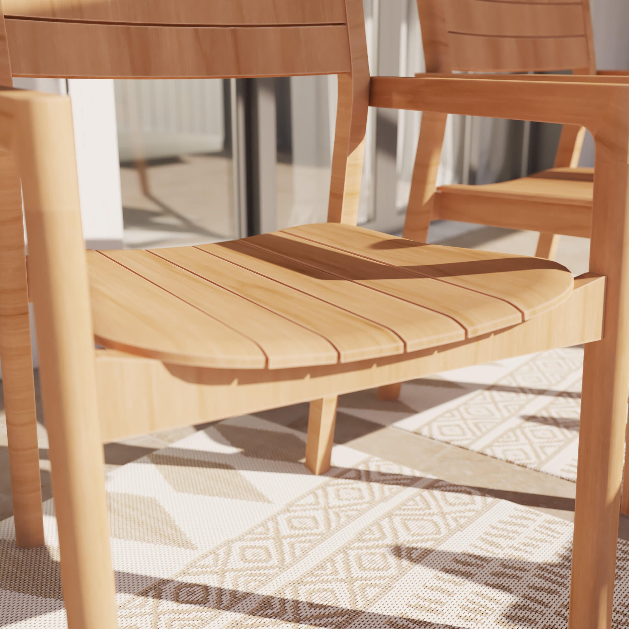 Fauteuil de jardin NATERIAL en teck marron - 10