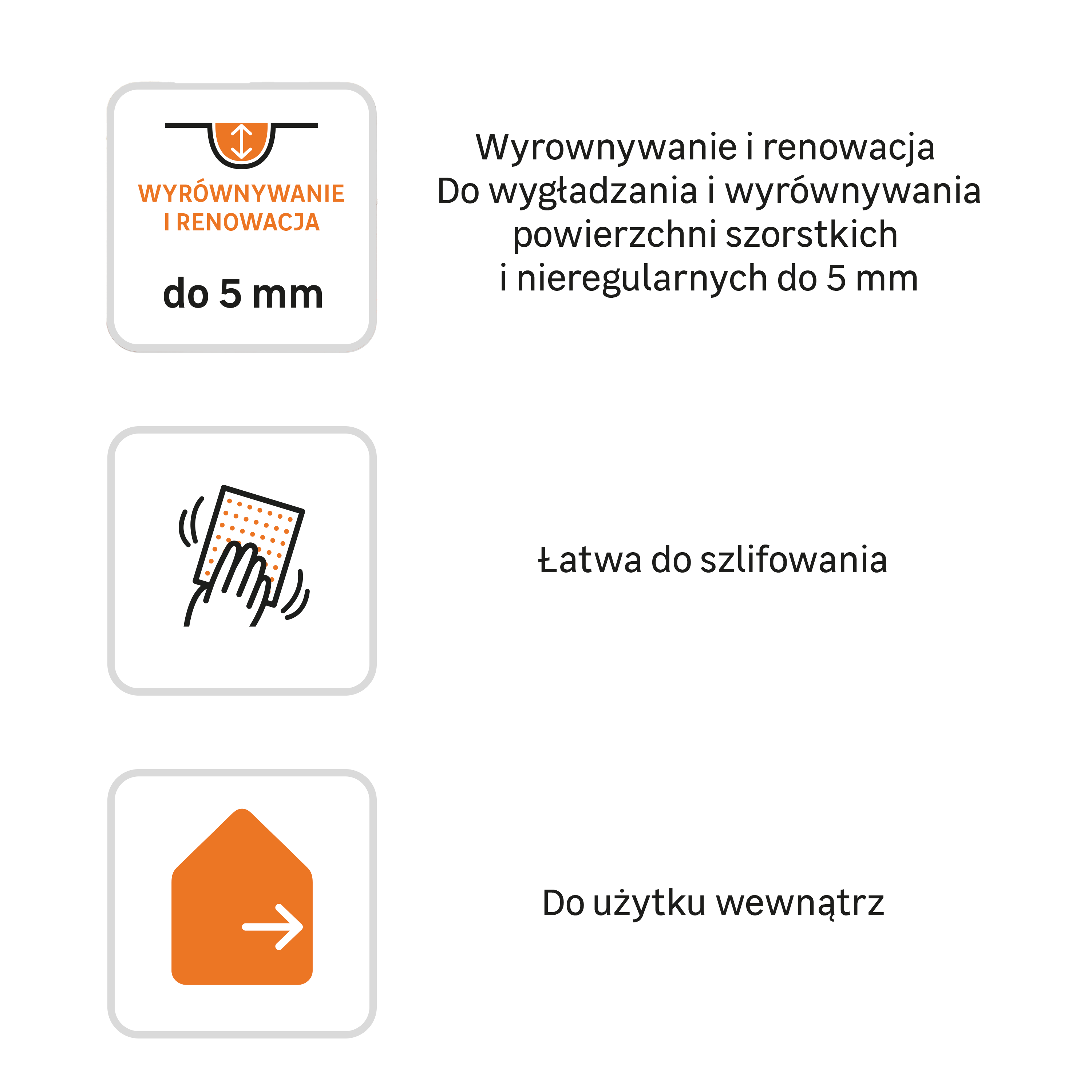 Gładź szpachlowa wyrównująca gotowa 5 kg Axton - 3