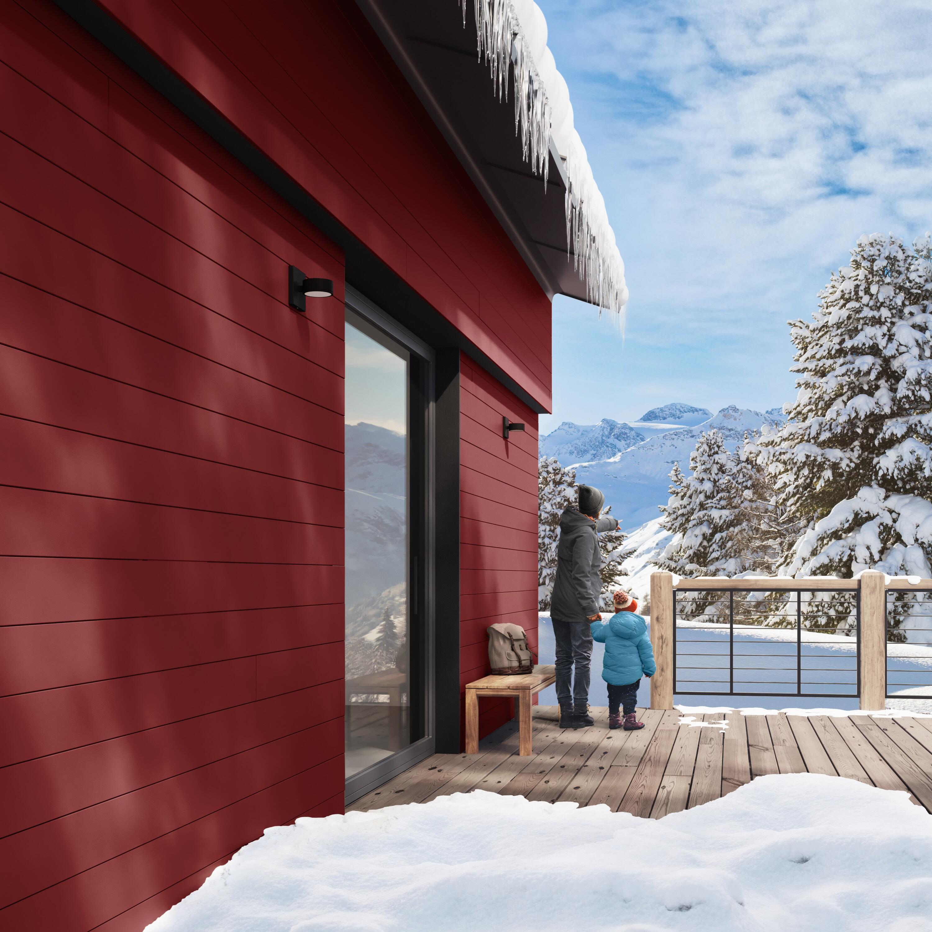 Peinture extérieure bois Climats extrêmes® V33 rouge basque satiné 2.5l - 3