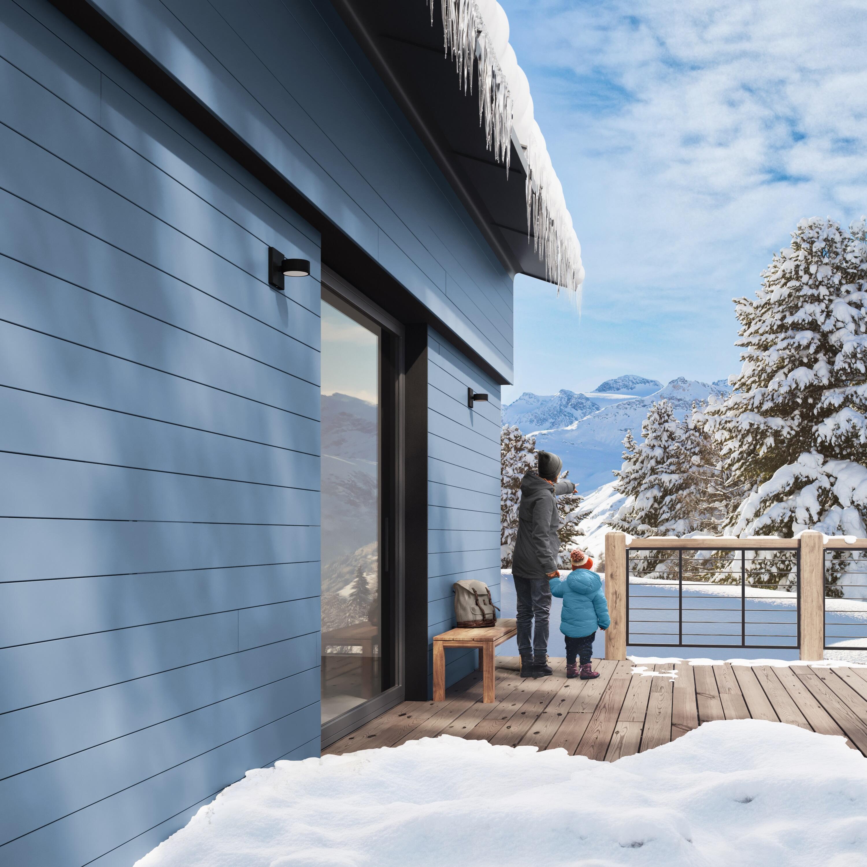 Peinture extérieure bois Climats extrêmes® V33 bleu provence satiné 0.5l - 3