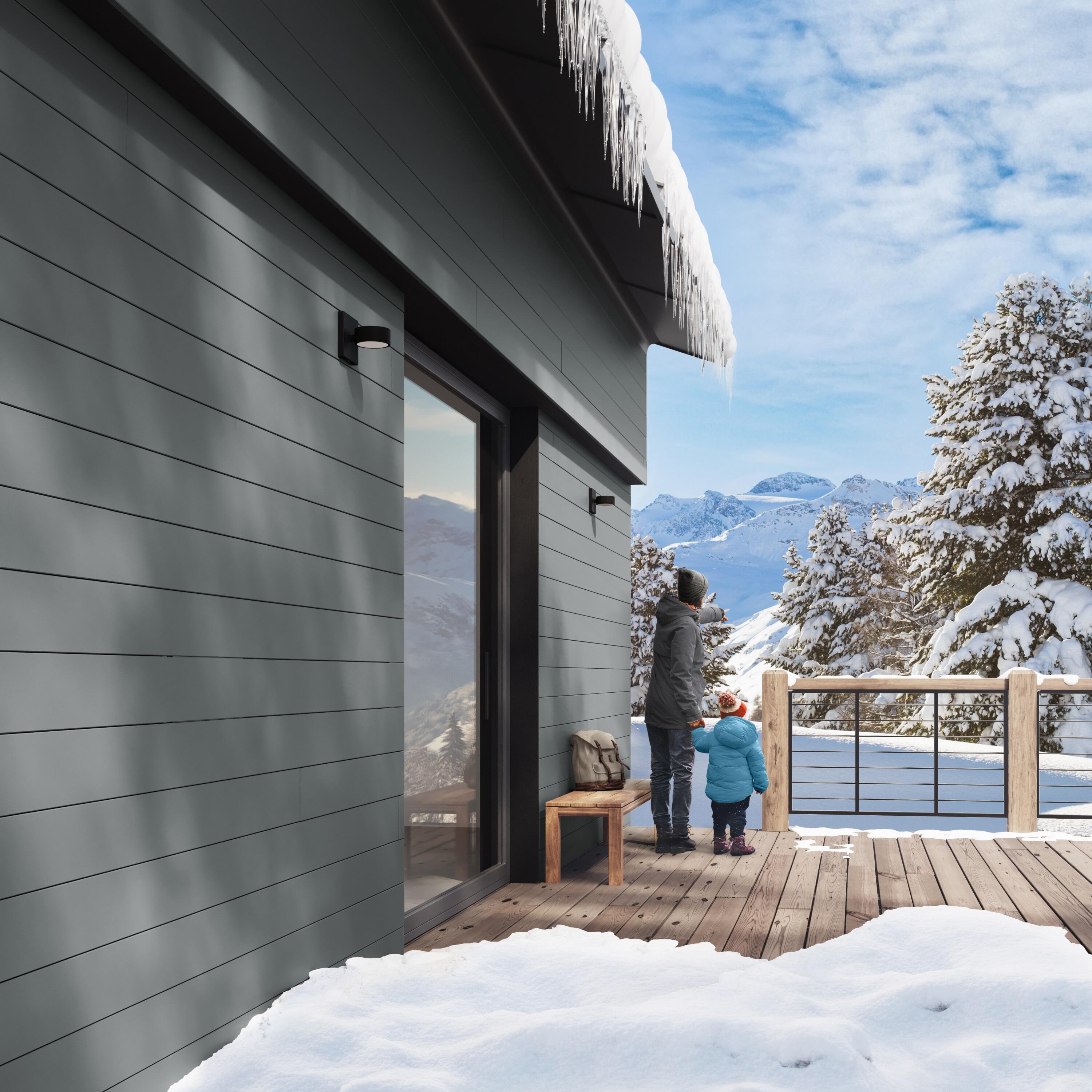 Peinture extérieure bois Climats extrêmes® V33 gris basalte satiné 0.5l - 3