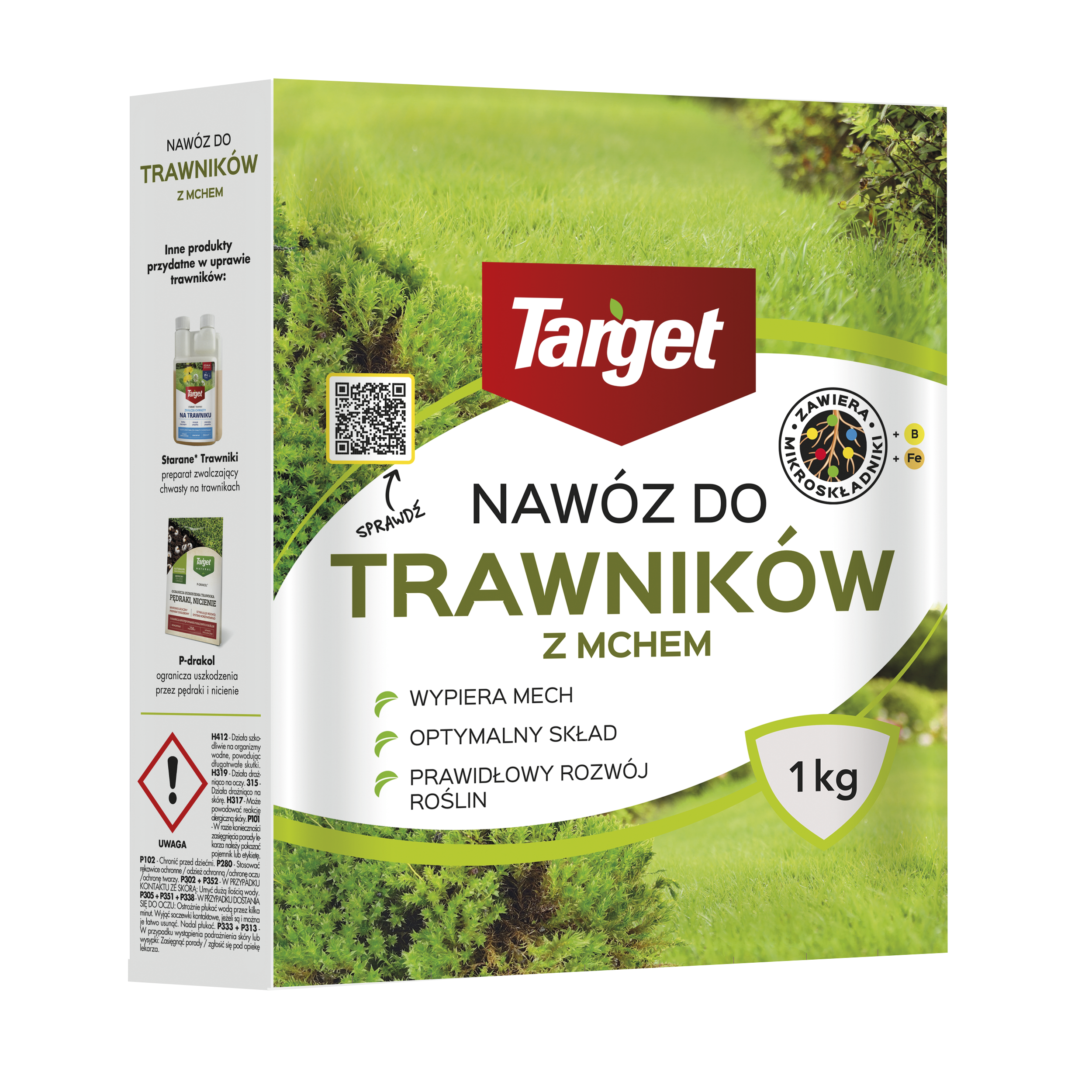 Nawóz do trawników z mchem 1kg Target
