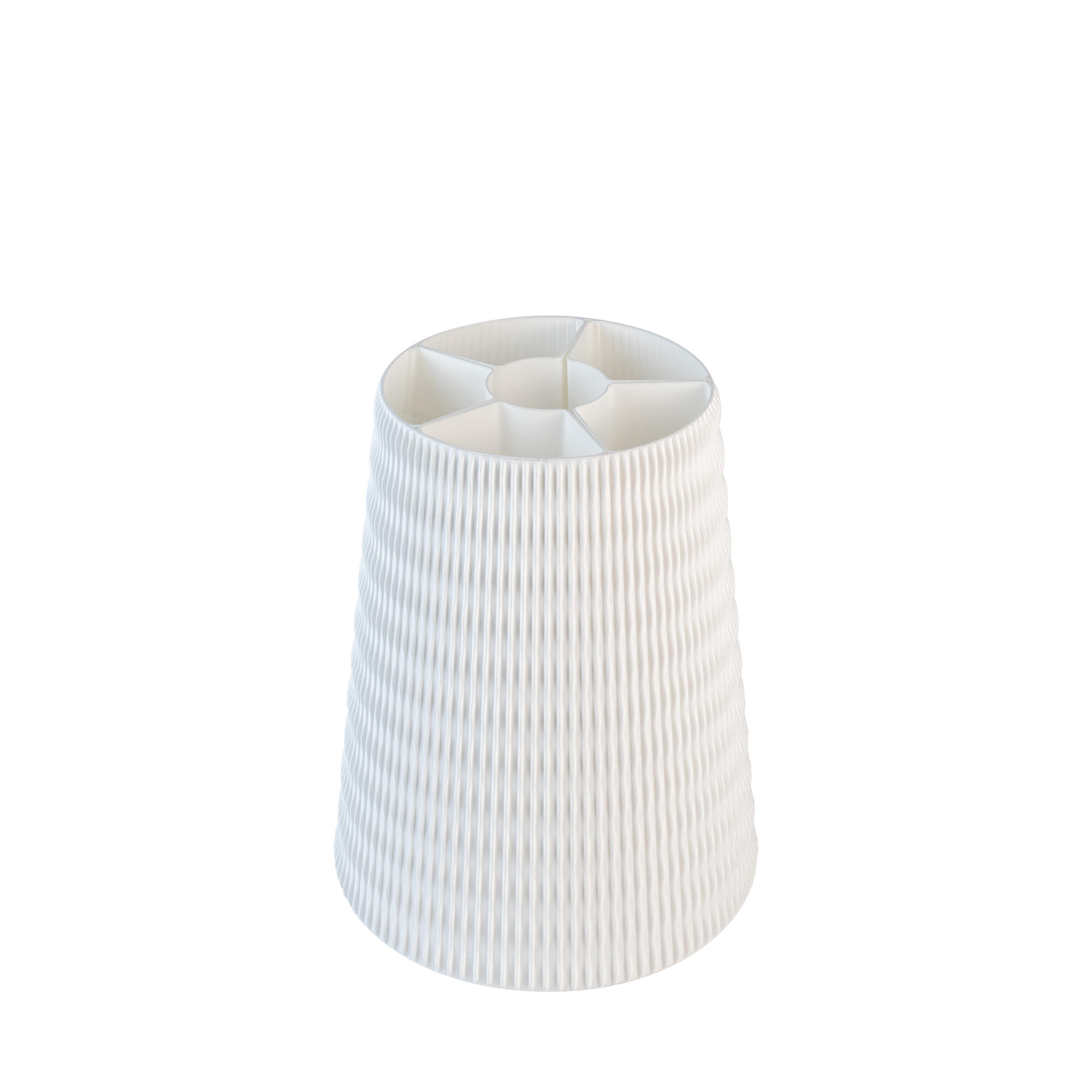 Abat-jour Simone Medium, Diam.15.5 cm acide polylactique (pla), blanc - 5