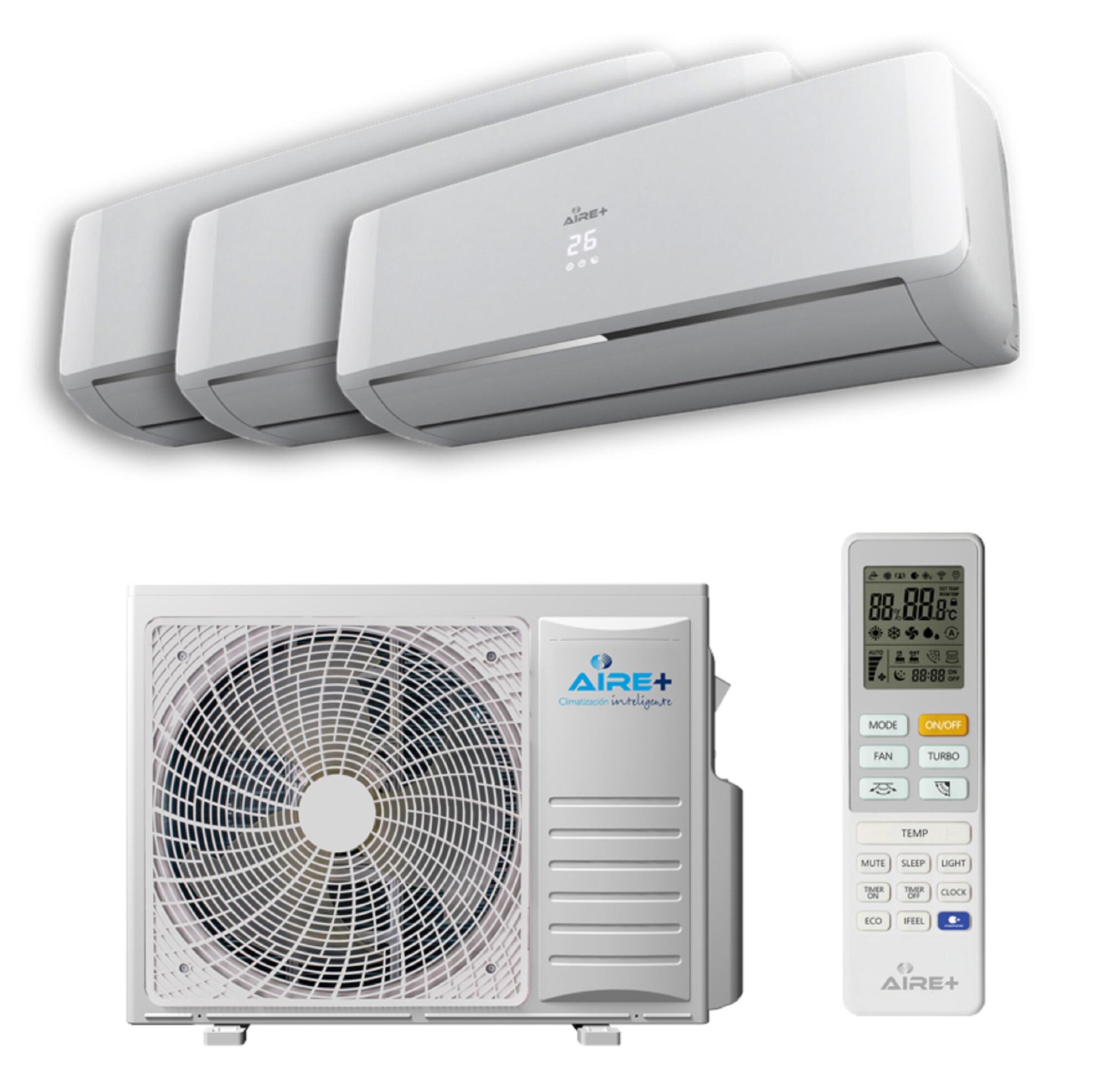 Aire acondicionado multisplit 3x1 aire+ 24-td 2x3010 fg + 2235 fg wifi