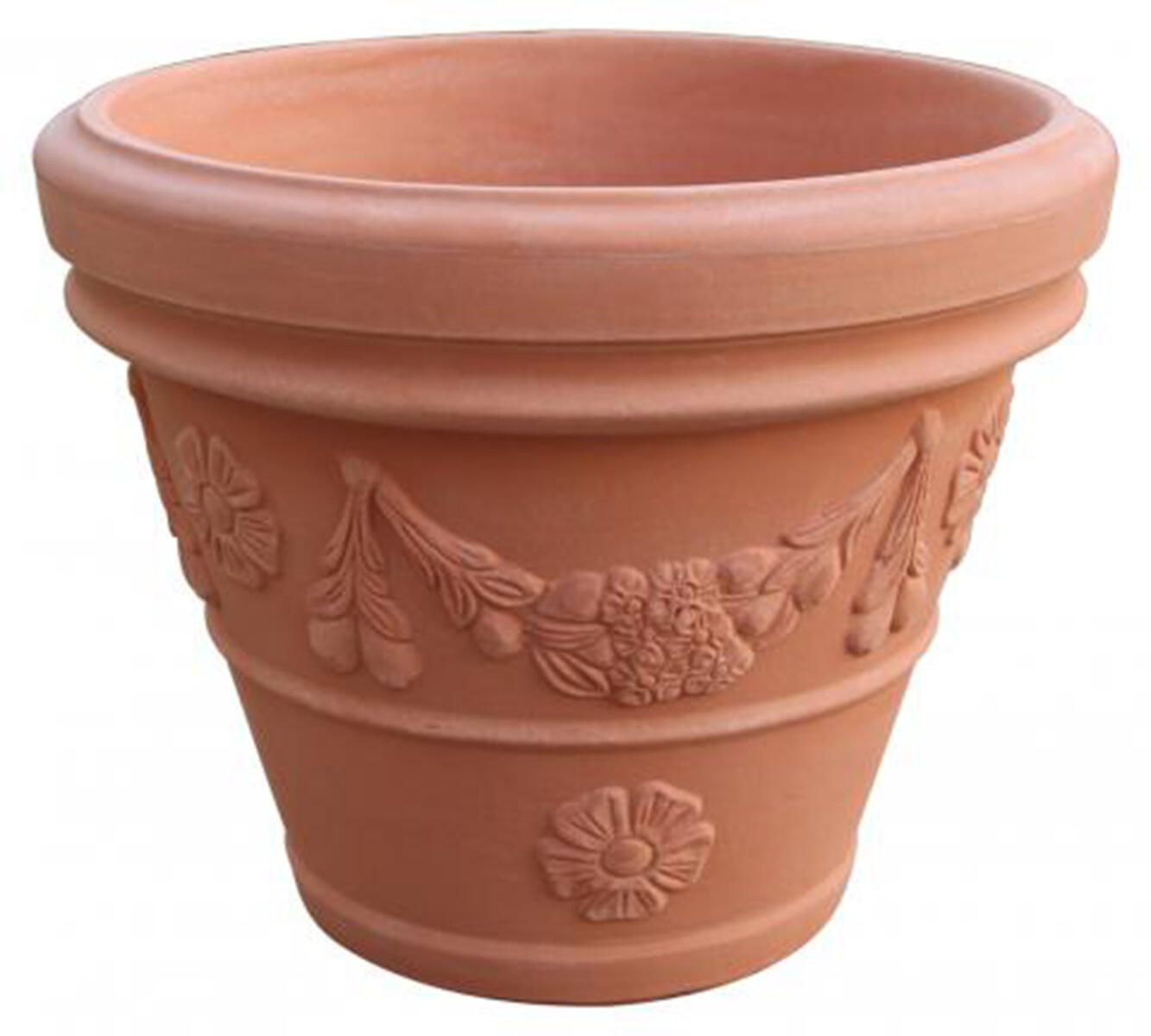 Vaso Festonato EURO3PLAST in polietilene rame H 32 x ø 39 cm - 3