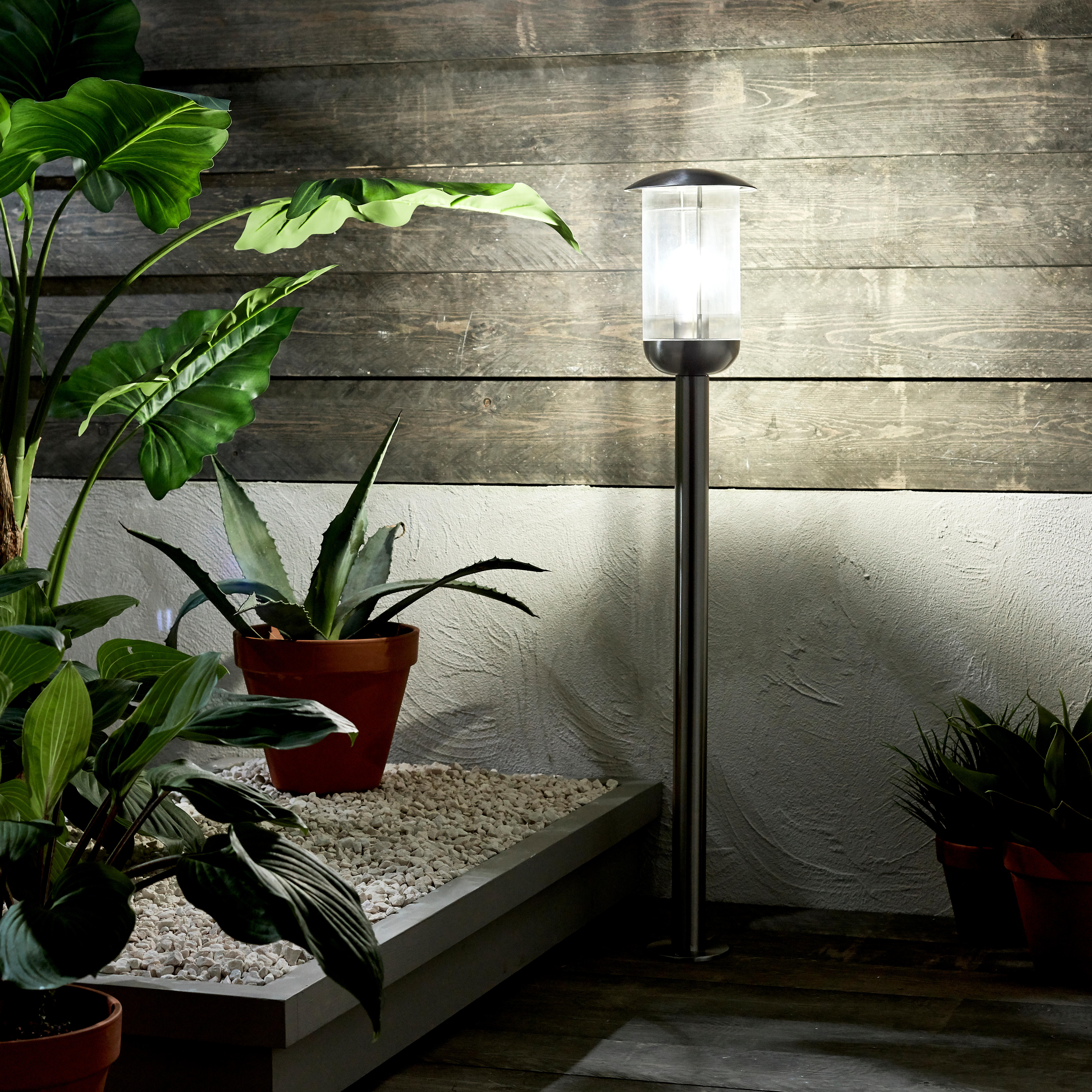 Lampione da giardino, Harvey H 100 cm, argento, IP44 INSPIRE - 3