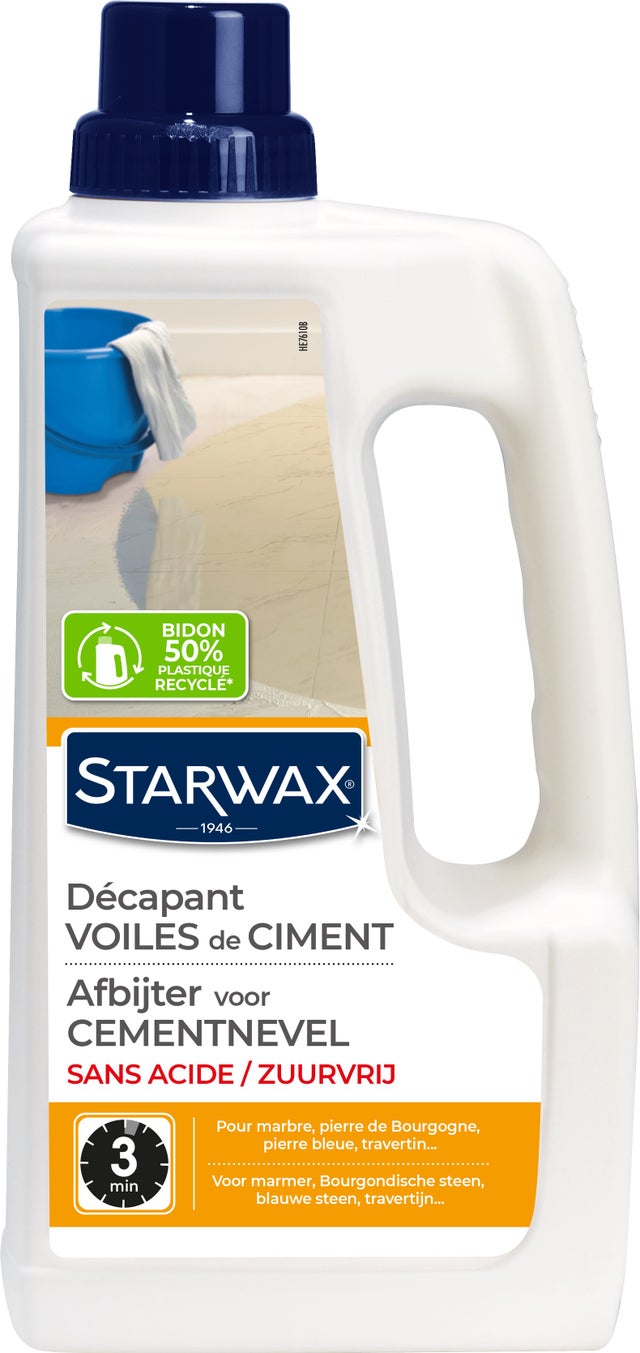 Enlève voile de ciment nettoyer après la pose 1 l STARWAX