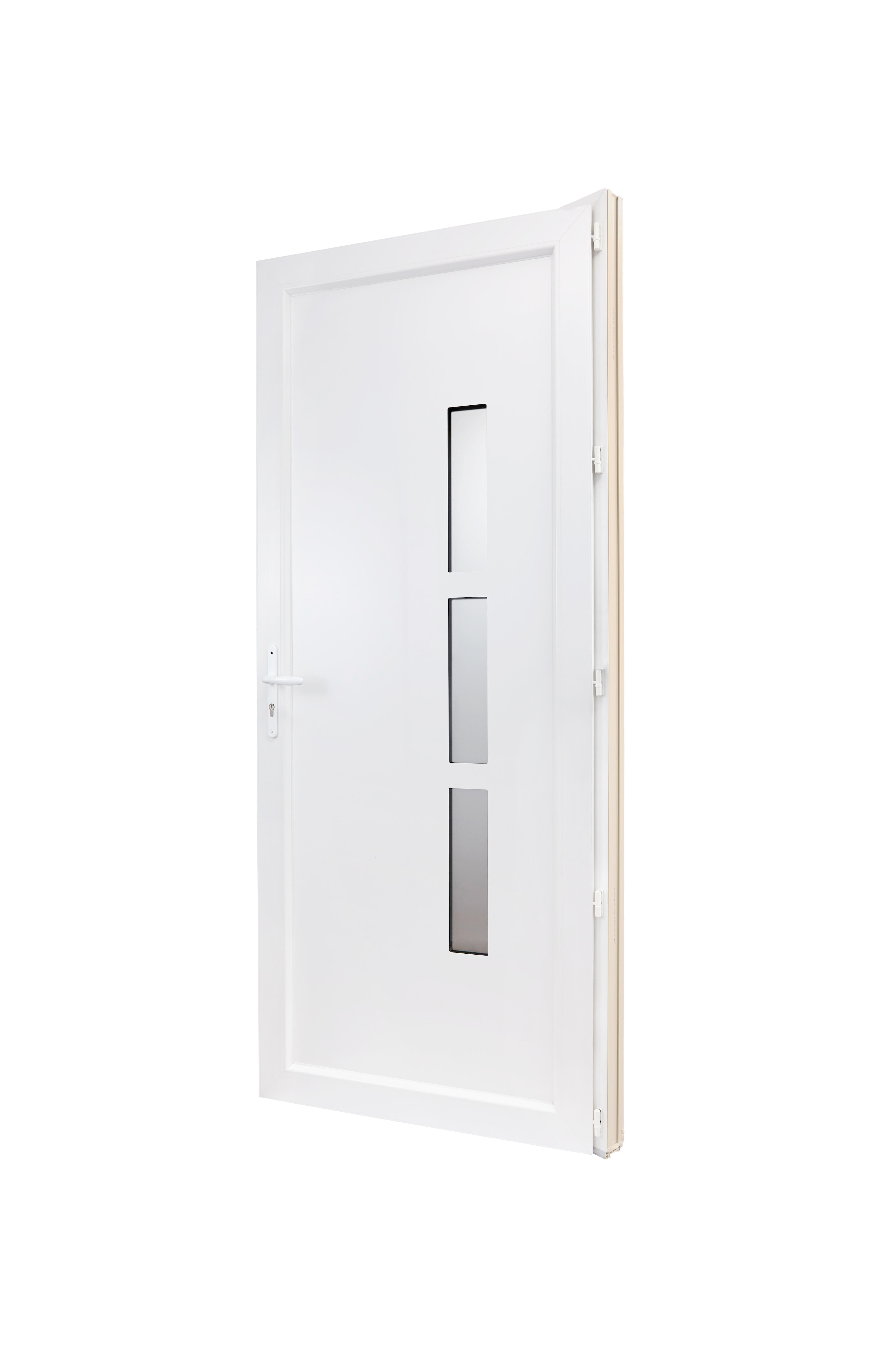 Porte d'entrée PVC Manhattan 2 Primo H.215 x l.90 cm gris anthr., p. gauche - 2
