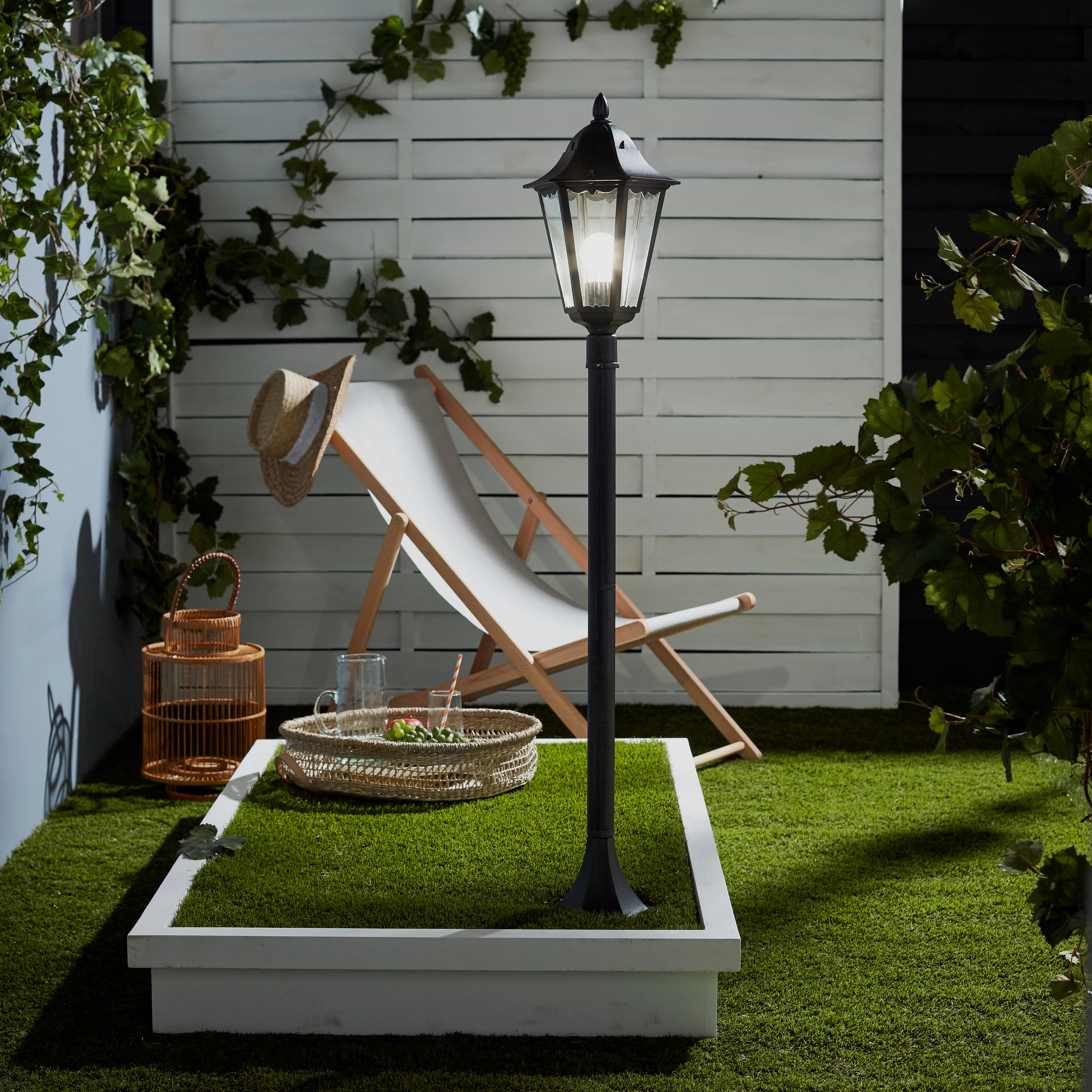 Potelet extérieur e27 max 60W noir Monza INSPIRE - 2