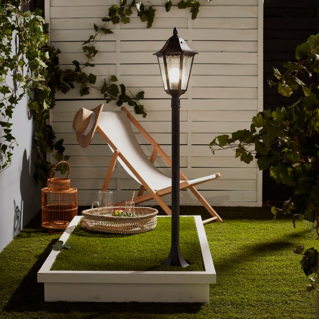 Potelet extérieur e27 max 60W noir Monza INSPIRE