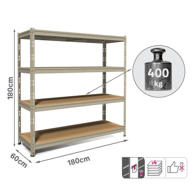 Scaffale in kit 5 ripiani L 200 x P 100 x H 300 cm | Leroy Merlin
