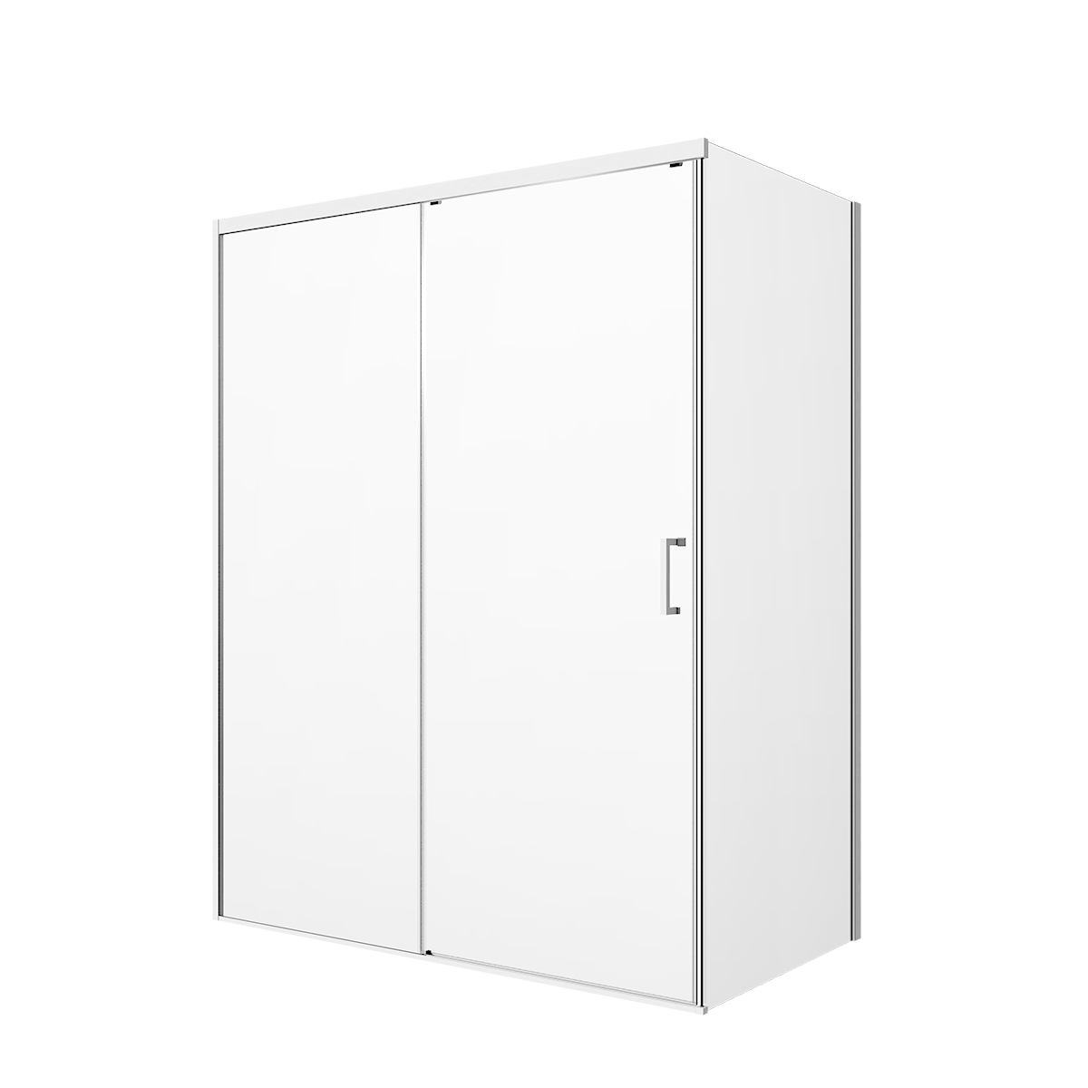 Porta doccia scorrevole Jazz, L 138-139.5 cm x H 200 cm x SP 6 mm, profilo bianco - 3