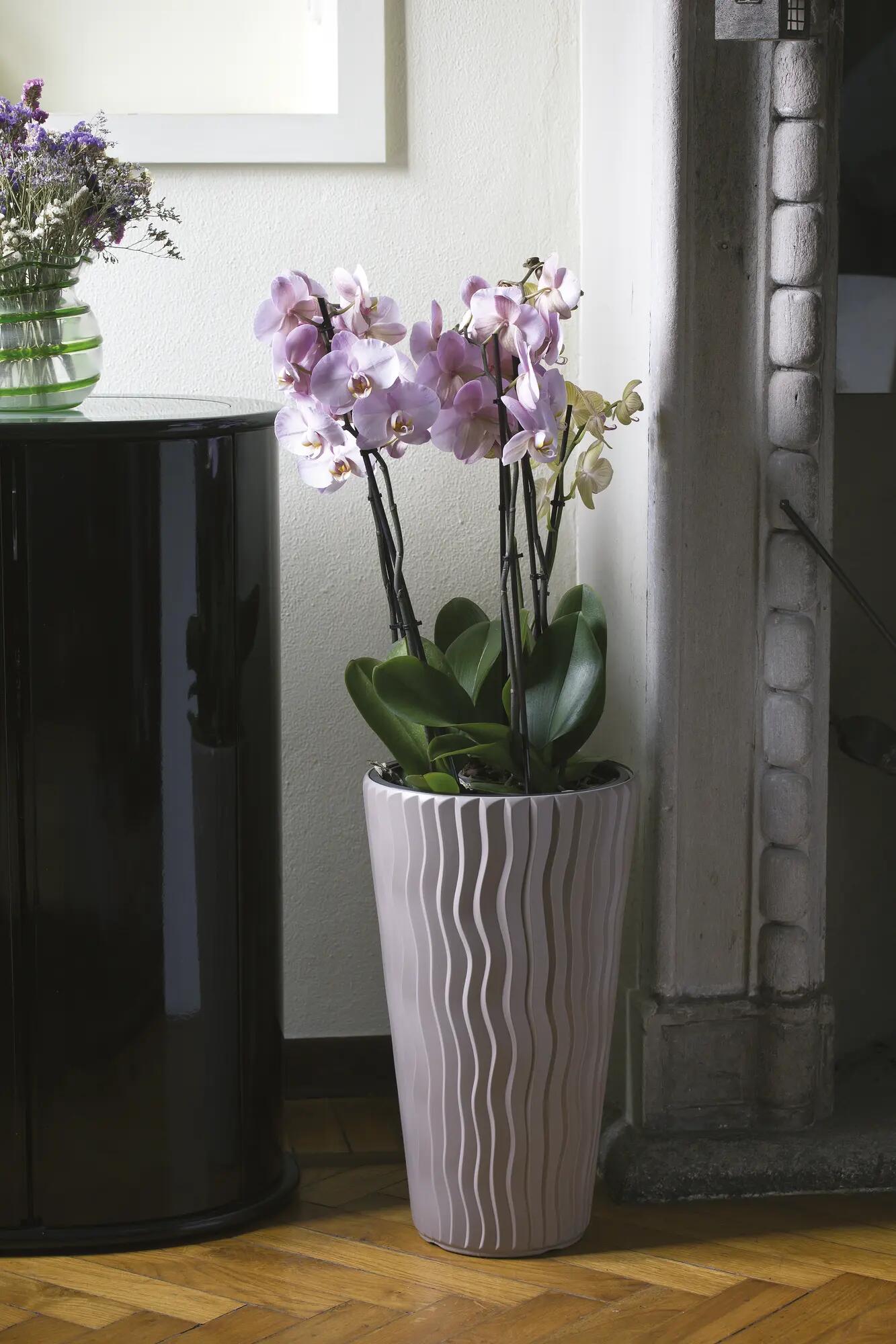 Vaso Sandy PROSPERPLAST in polipropilene beige H 70 x ø 40 cm - 2