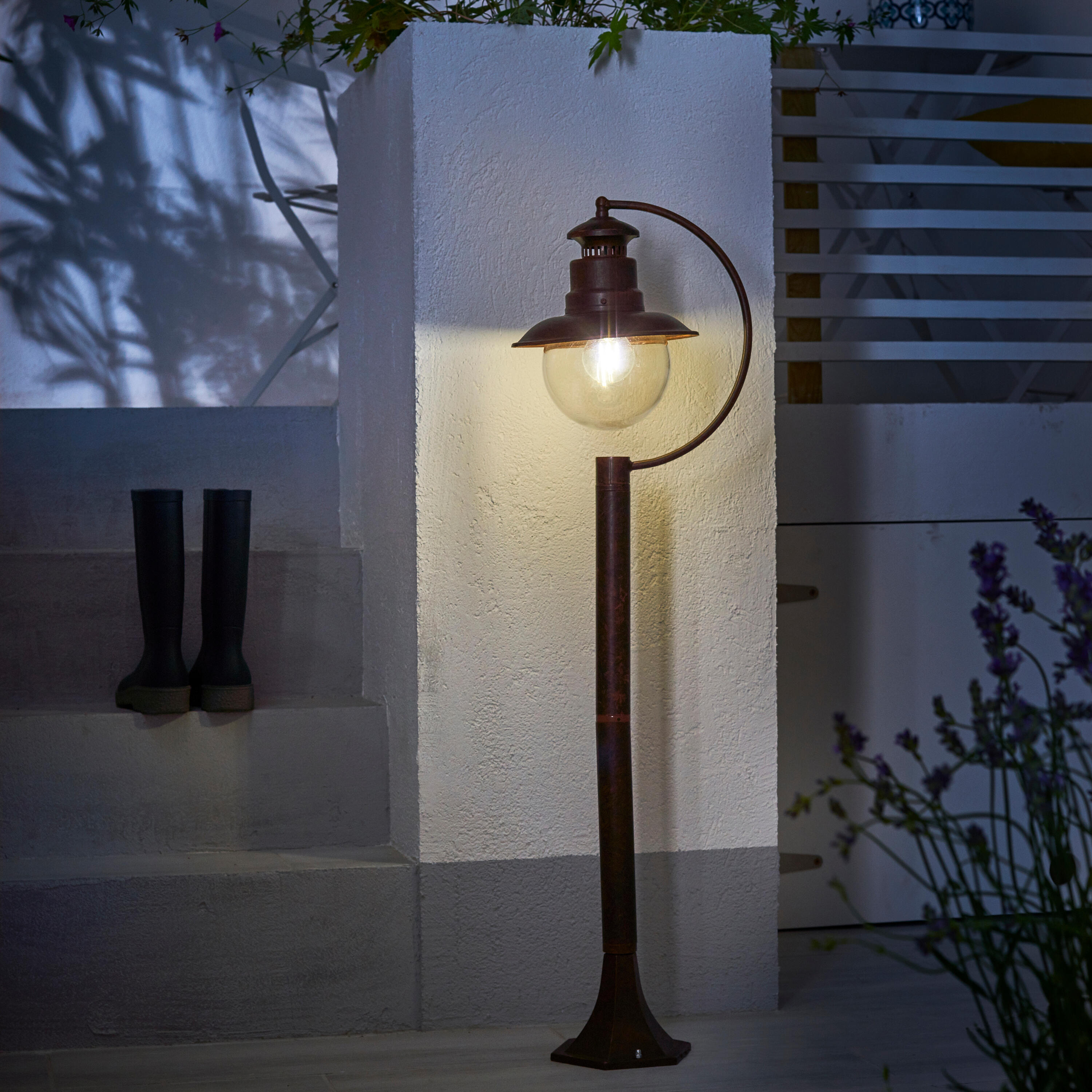Lampione da giardino, Marina H 108 cm, ruggine, IP44 INSPIRE - 5