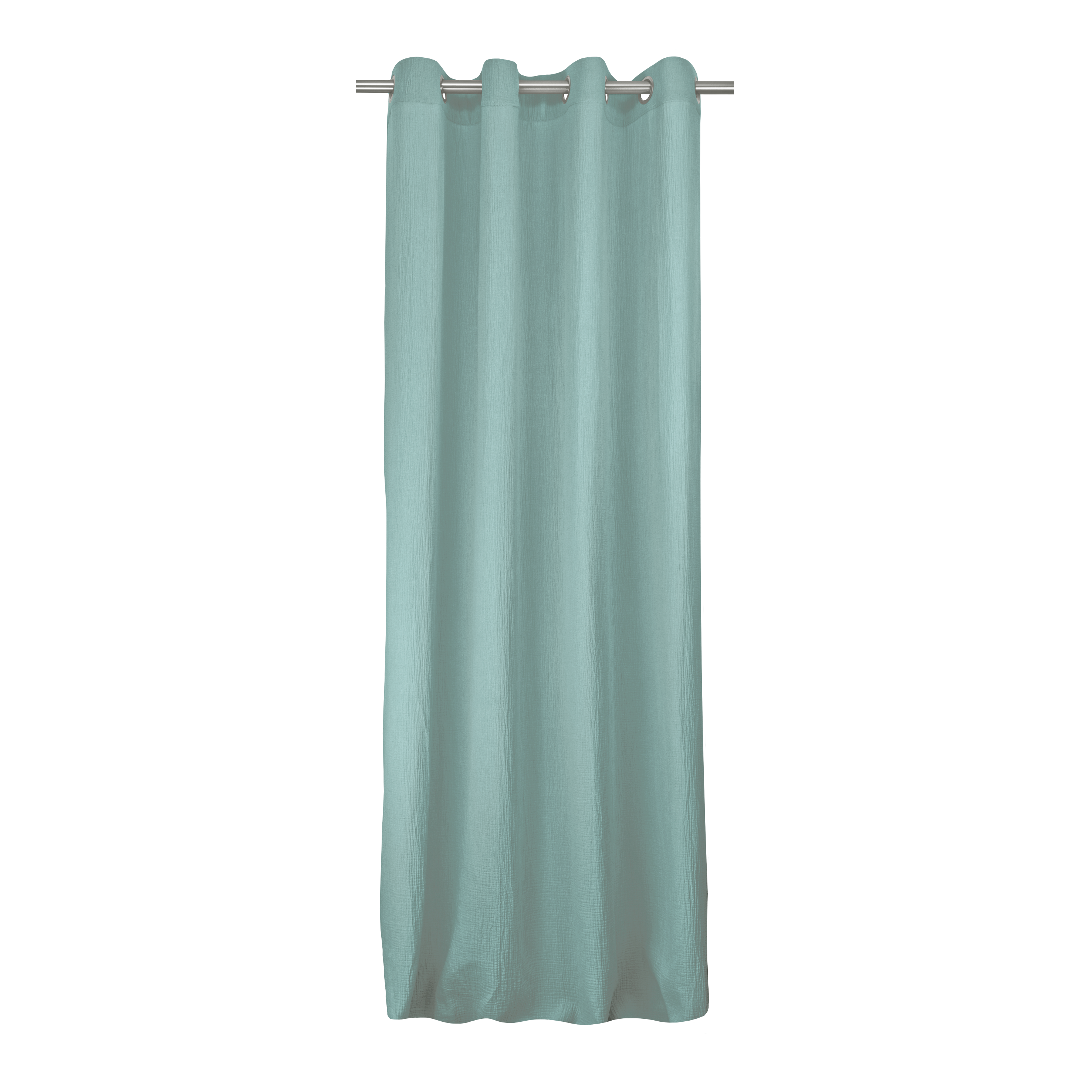 Rideau tamisant, Suzan coton, bleu H.280 x l.140 cm INSPIRE - 10