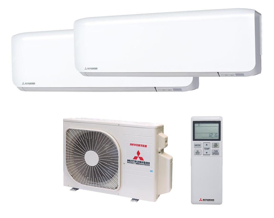 Aire acondicionado multisplit 2x1 mitsubishi h.i. 40zs01 1720+1720 fg wi-fi
