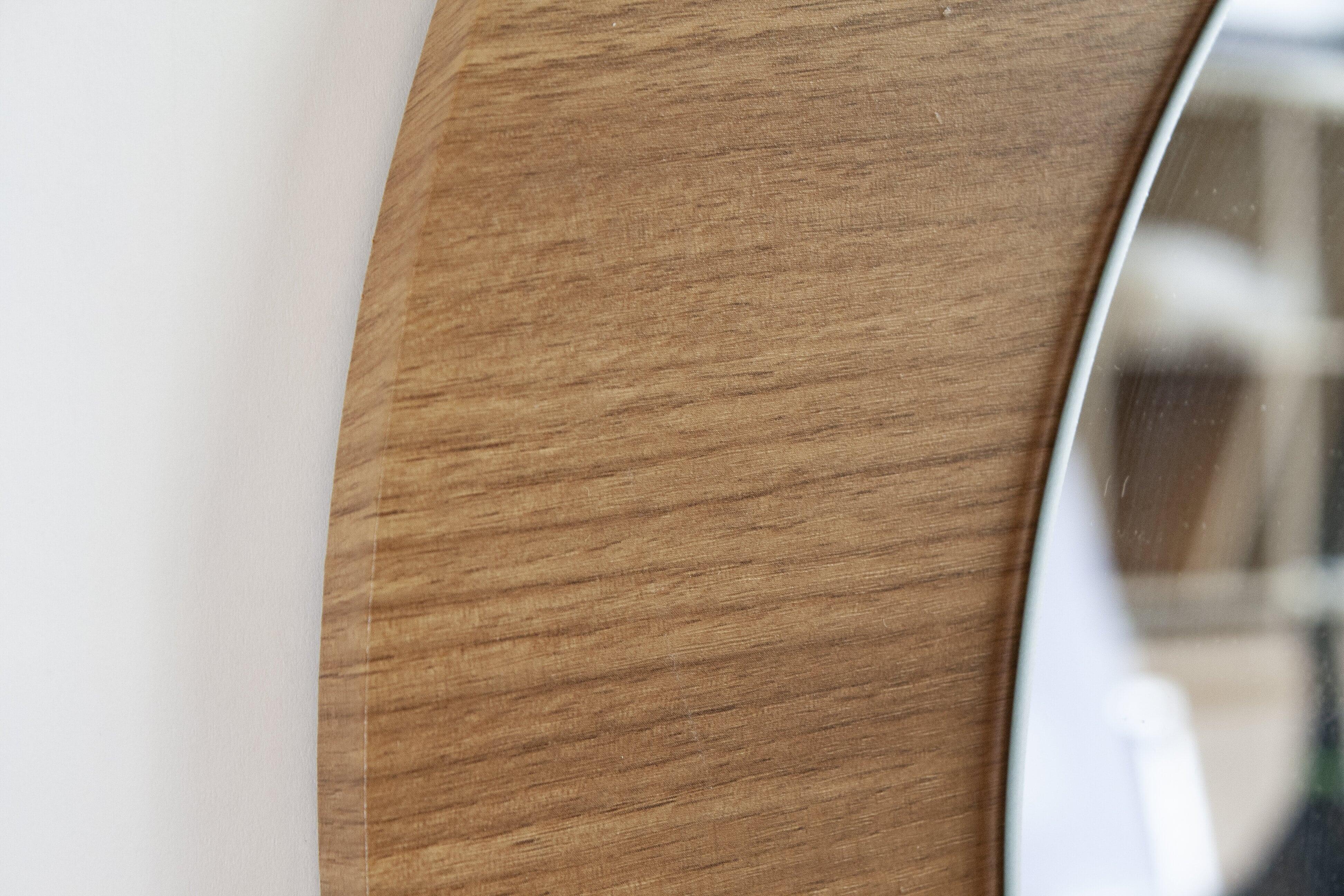 Miroir rond mdf wengé Reese diam.50 cm - 3