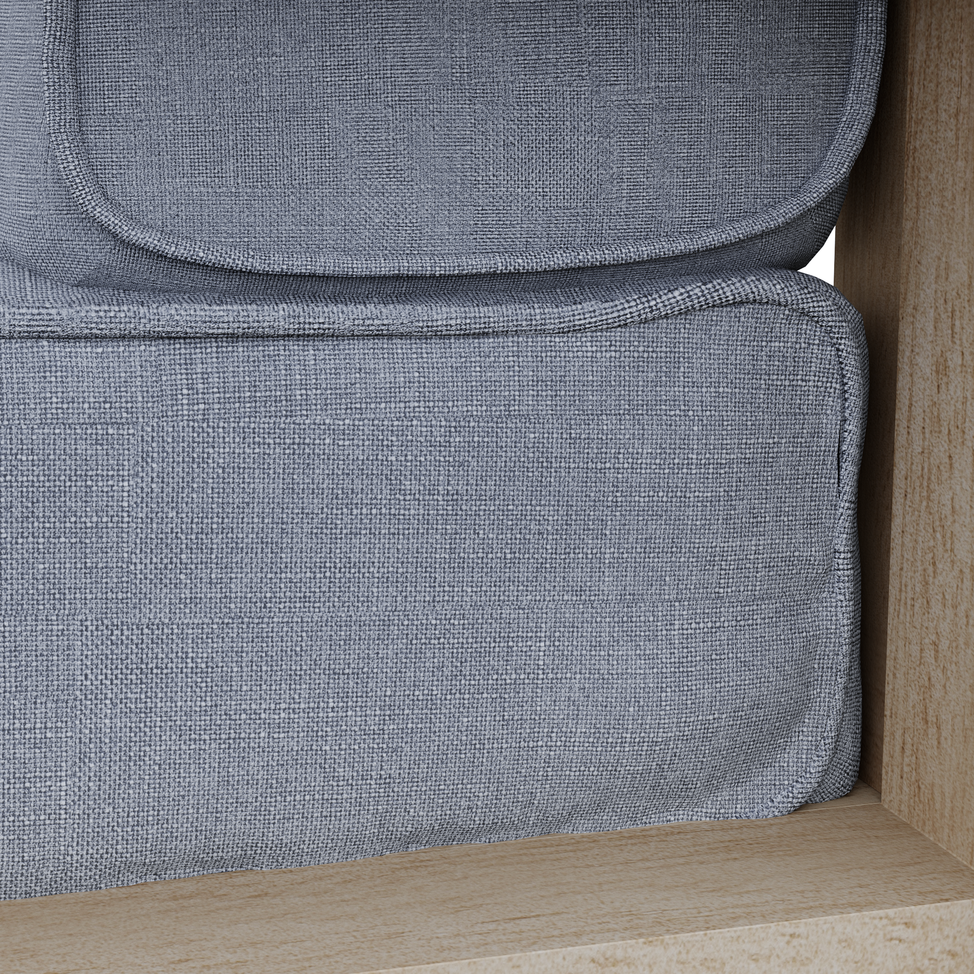 Salotto da giardino per 5 persone marrone Solaris NATERIAL con cuscini in poliestere grigio - 19