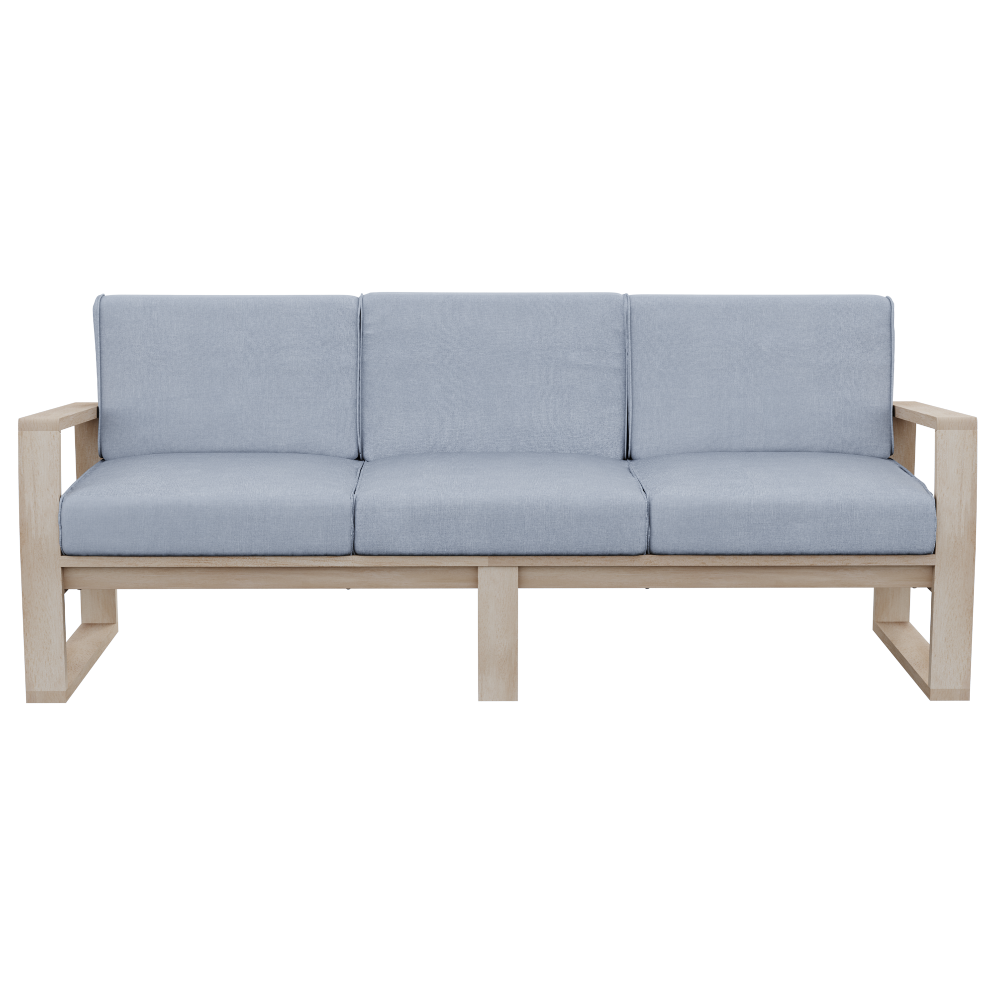 Salotto da giardino per 5 persone marrone Solaris NATERIAL con cuscini in poliestere grigio - 10