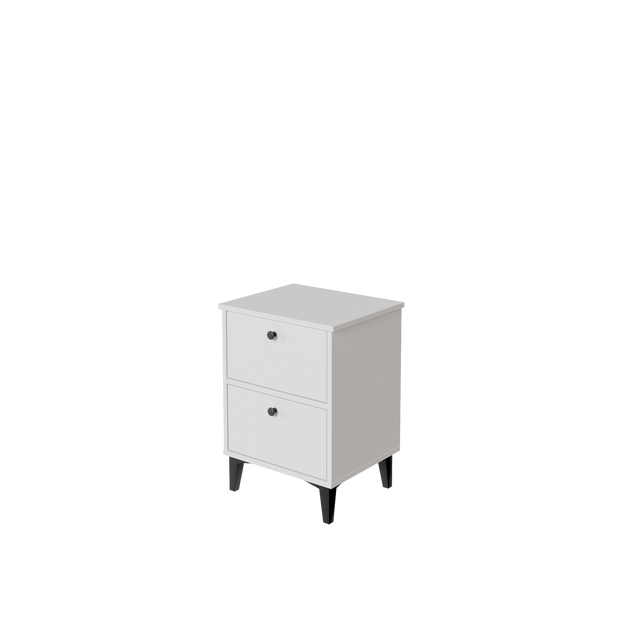 Mesilla Home Limia blanca con 2 cajones de 42x56.8x35 cm