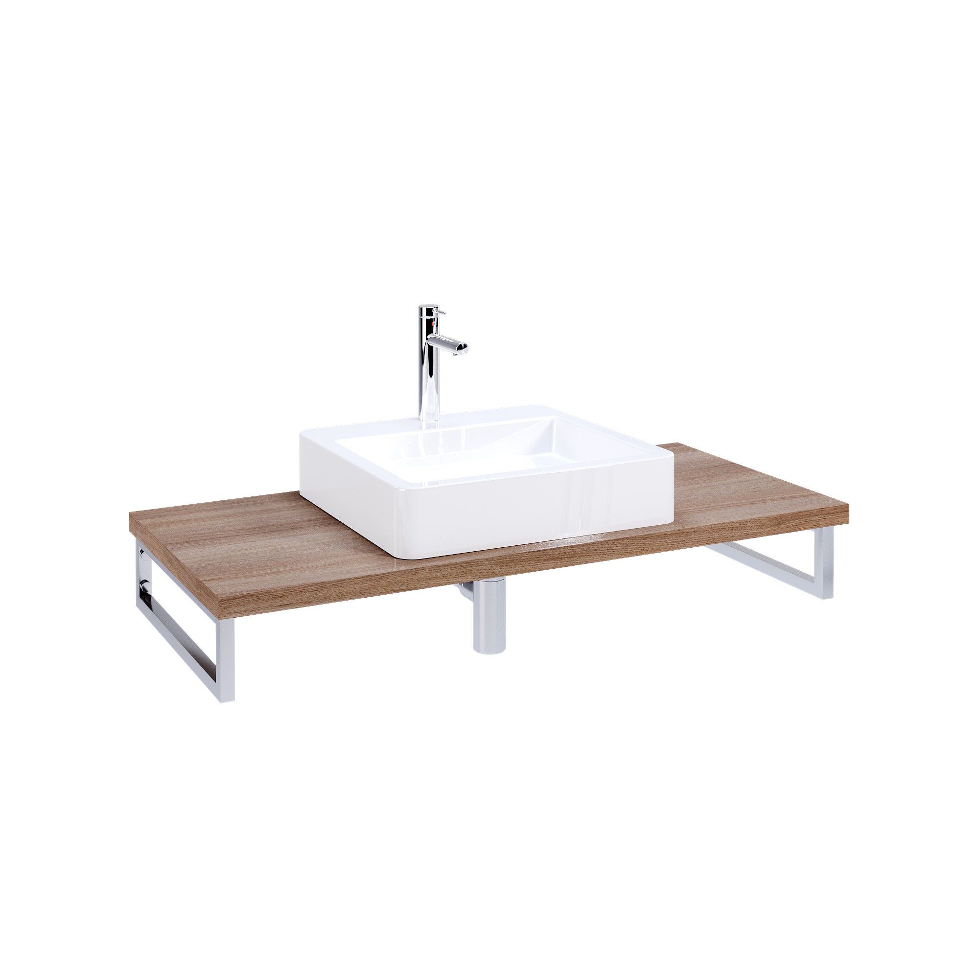 Tampo para lavatório 101x46x3 cm carvalho Aml Play - 2