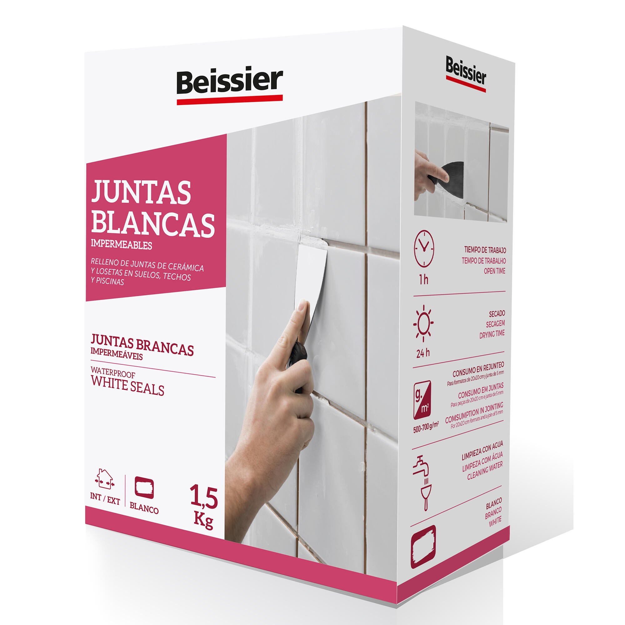 Betume em pó BEISSIER para juntas de azuleijo 1,5kg - 7