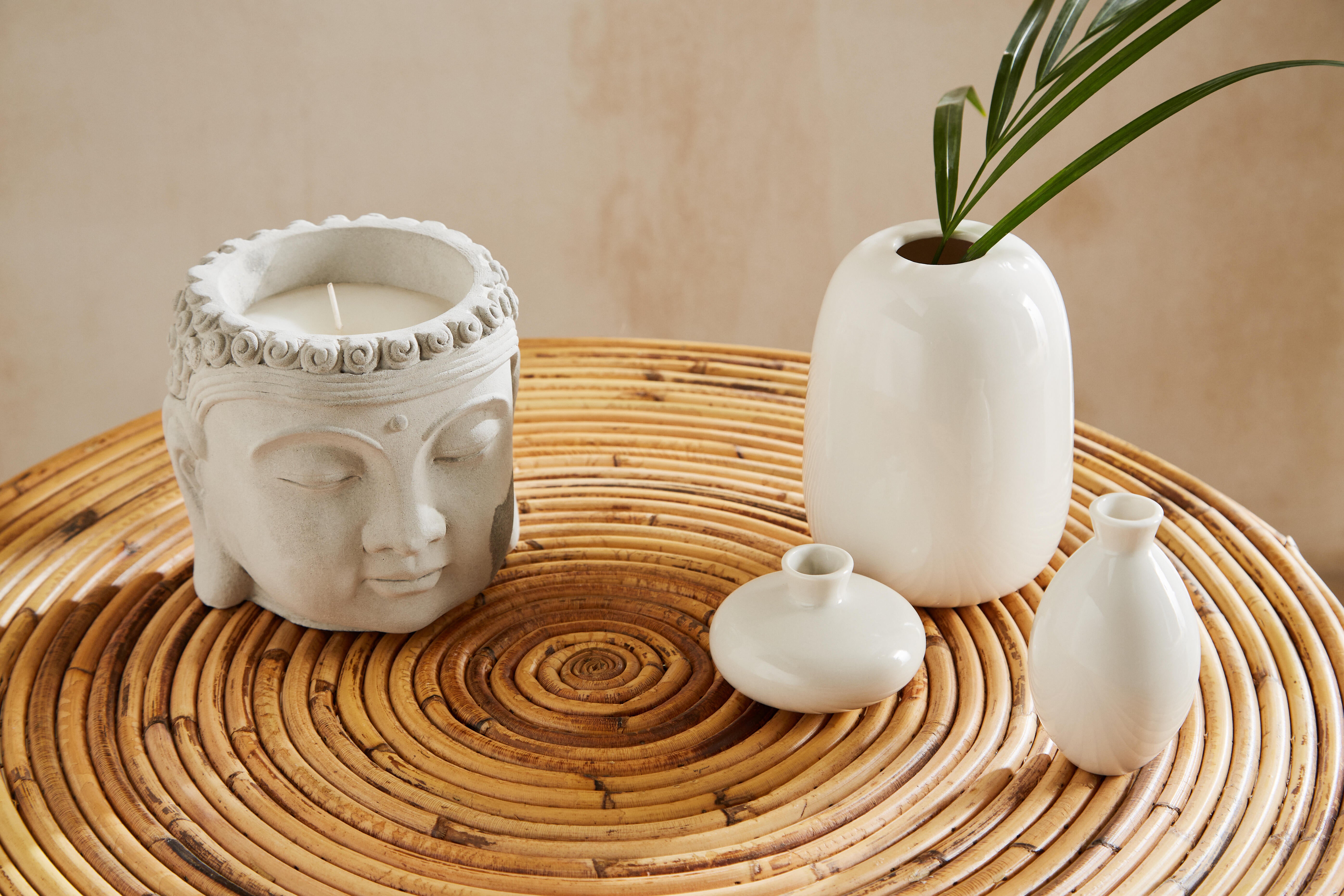 Jarrón de cerámica único blanco para decoración, moderno centro de mesa de  comedor, jarrón decorativo para sala de estar, dormitorio, mesa de café