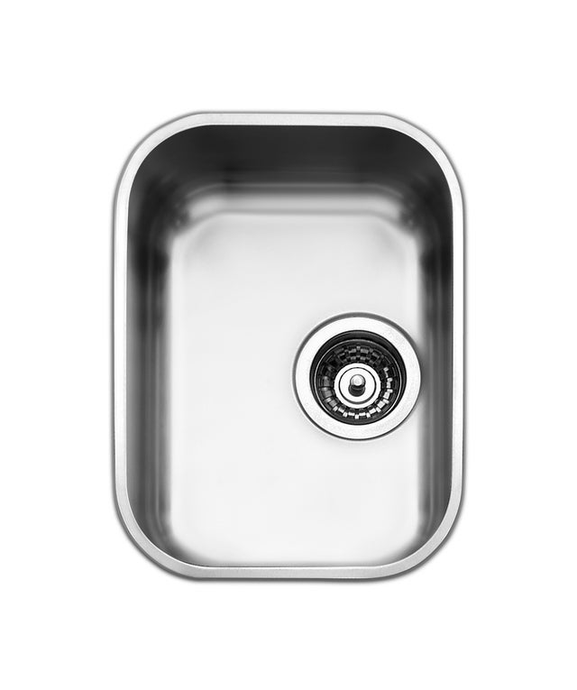 Evier à encastrer / sous plan 1 cuve, Inox L.30 cm SMEG Gris